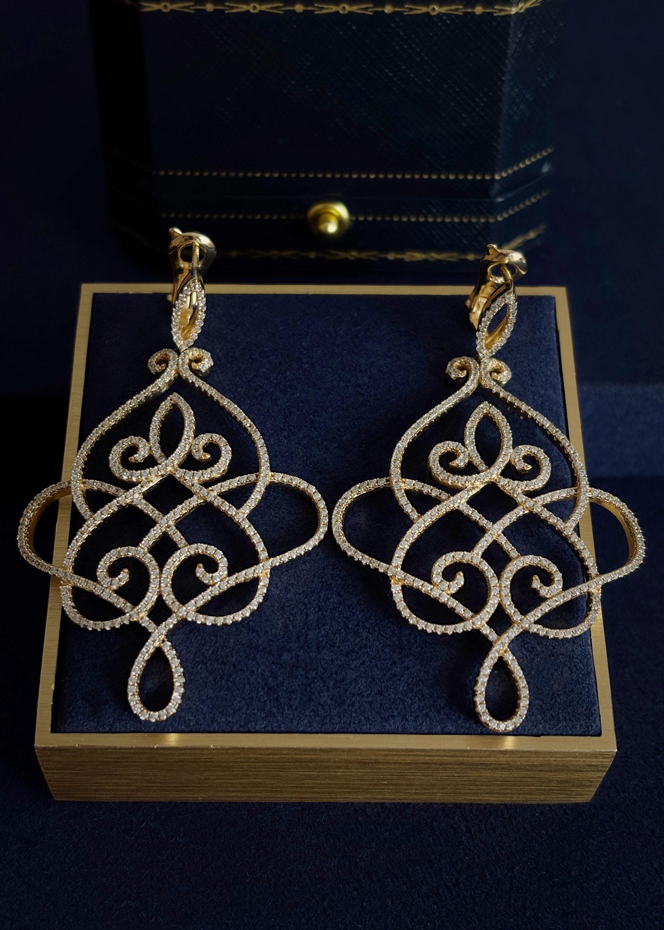 Filigree Lace Drop Earrings