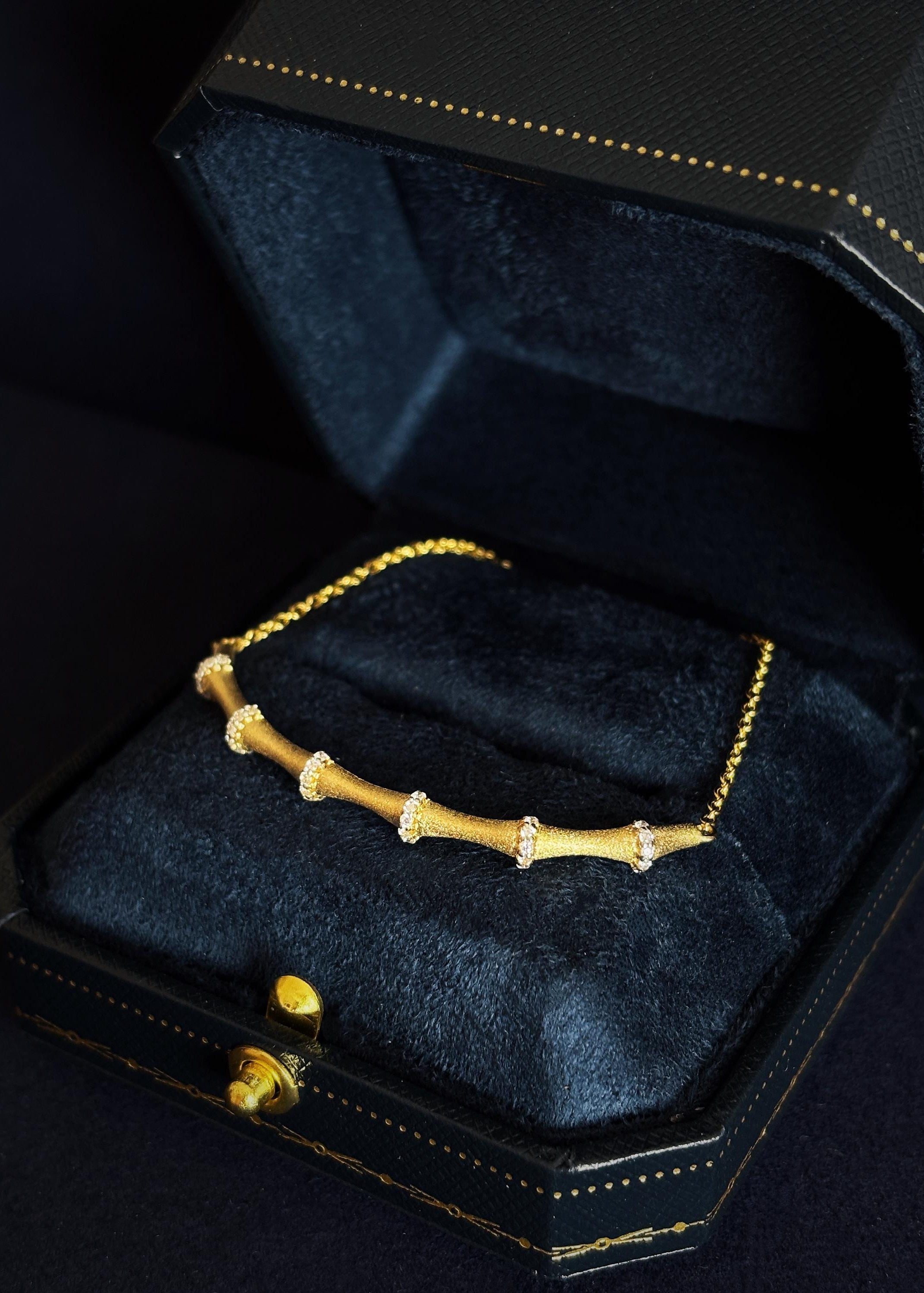 Gold Bamboo Bracelet