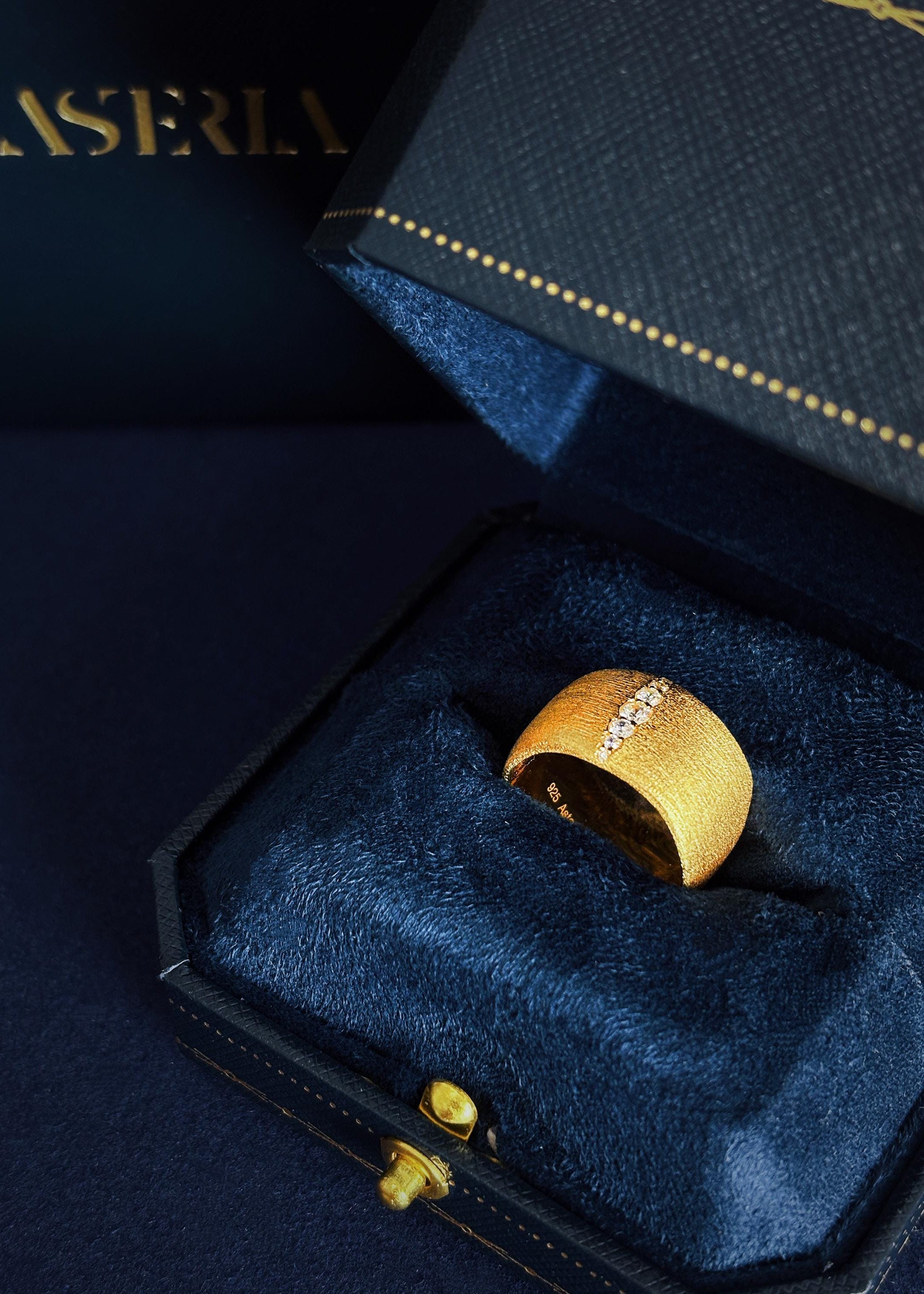 Brushed Gold Statement Band