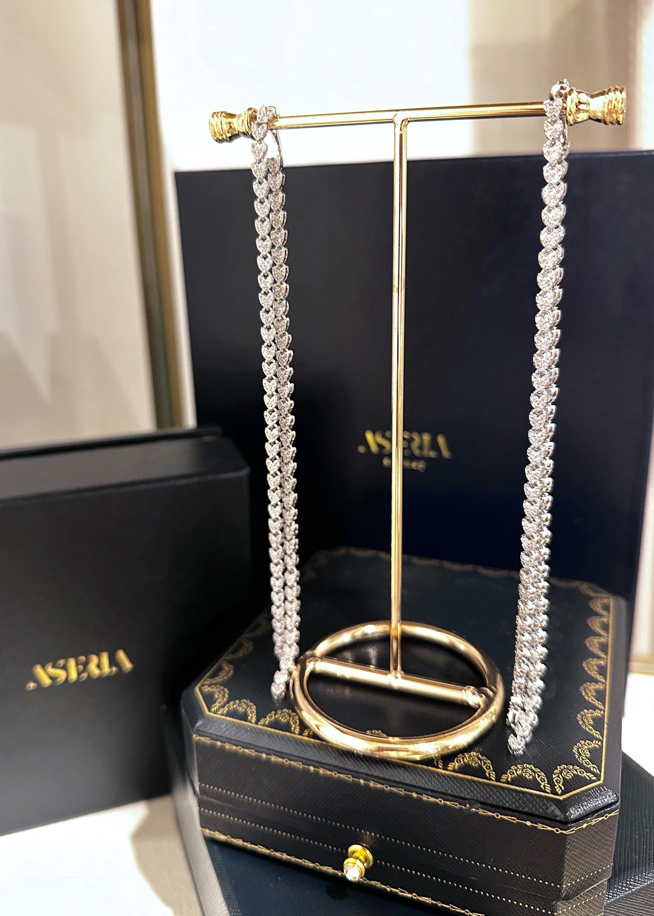 Elongated Chain Drop Earrings