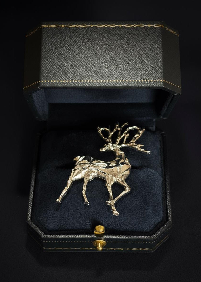 Reindeer Silhouette Brooch