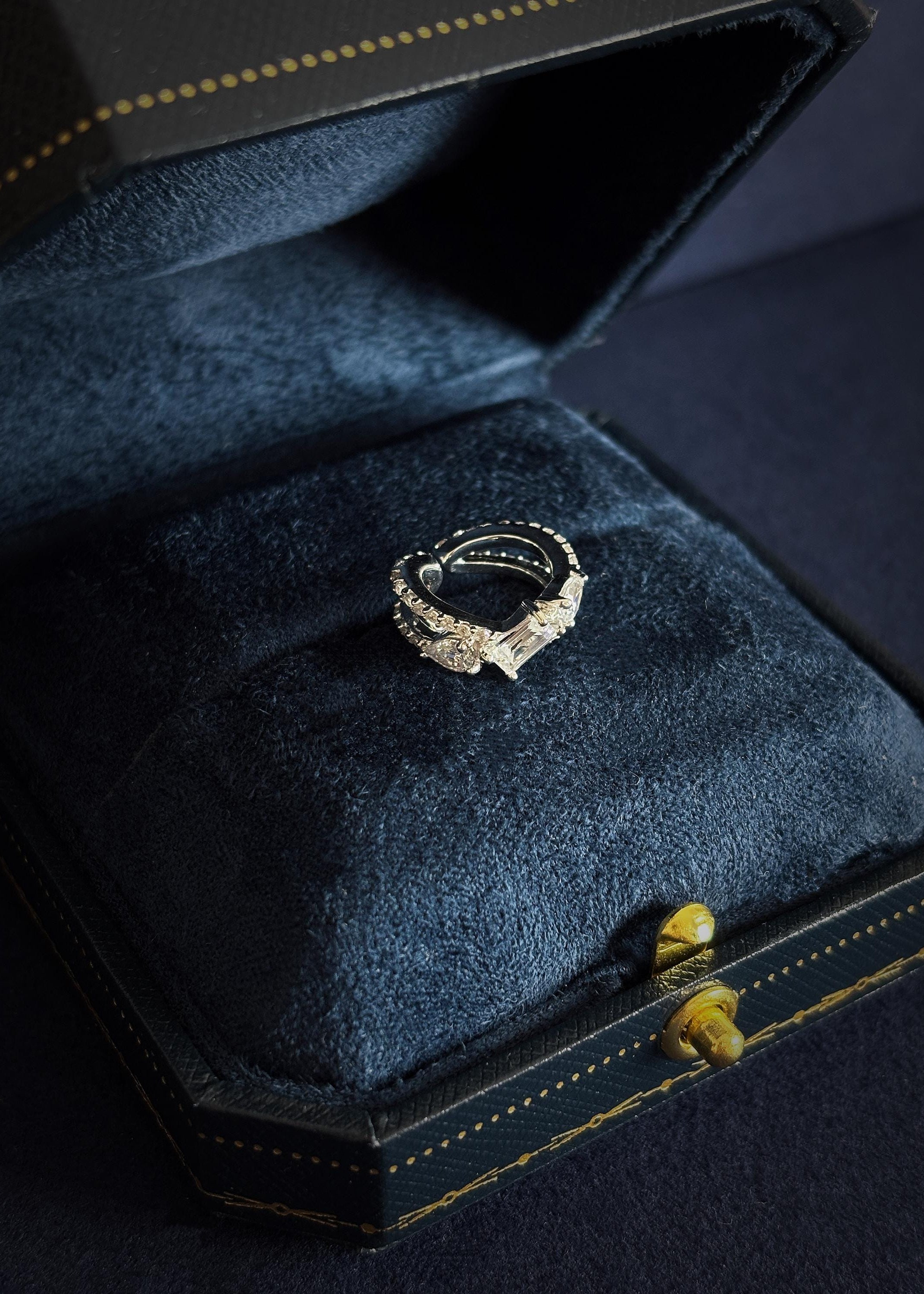 Sterling Silver Crystal Ear Cuff