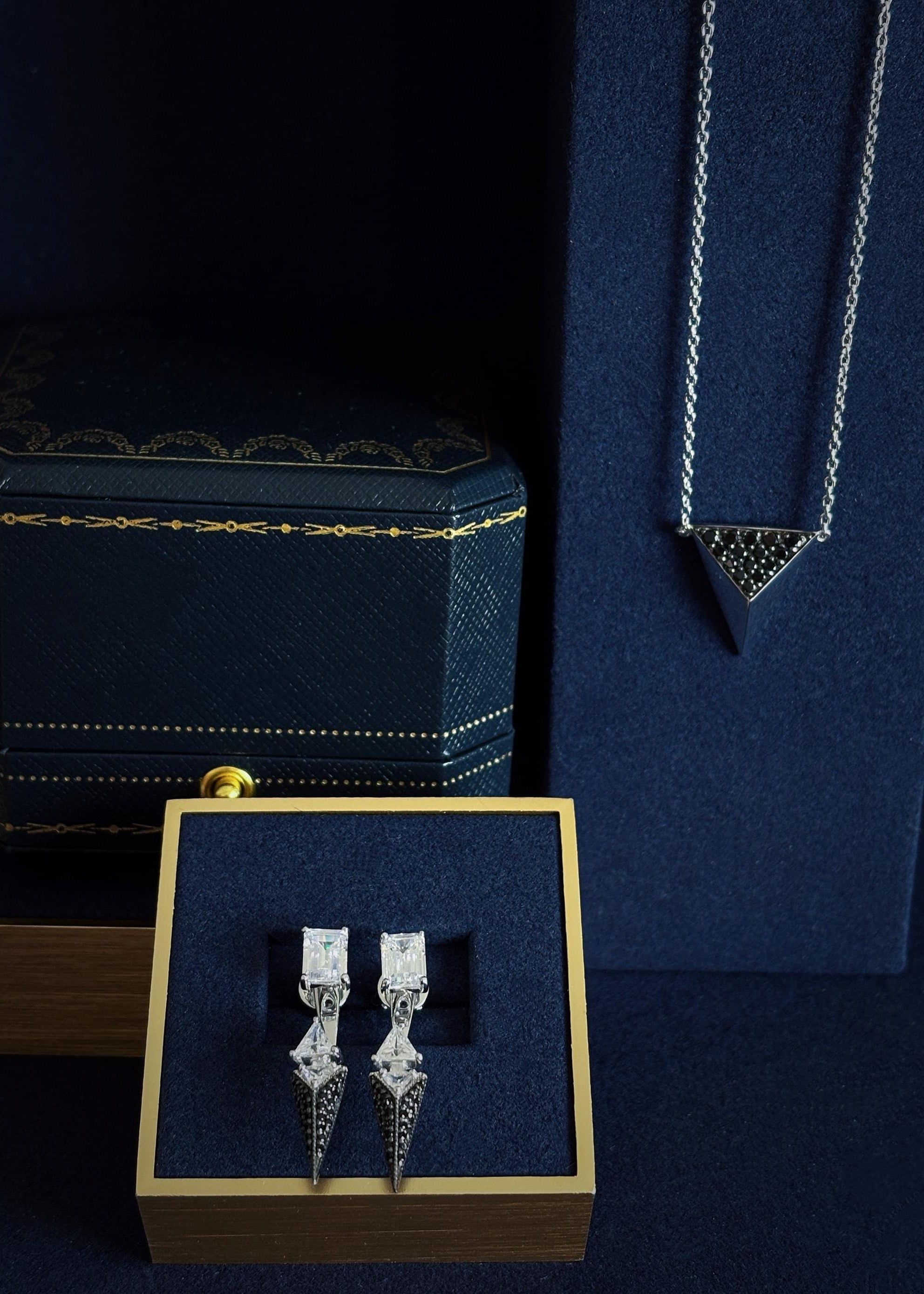 Convertible Geometric CZ Ear Jackets