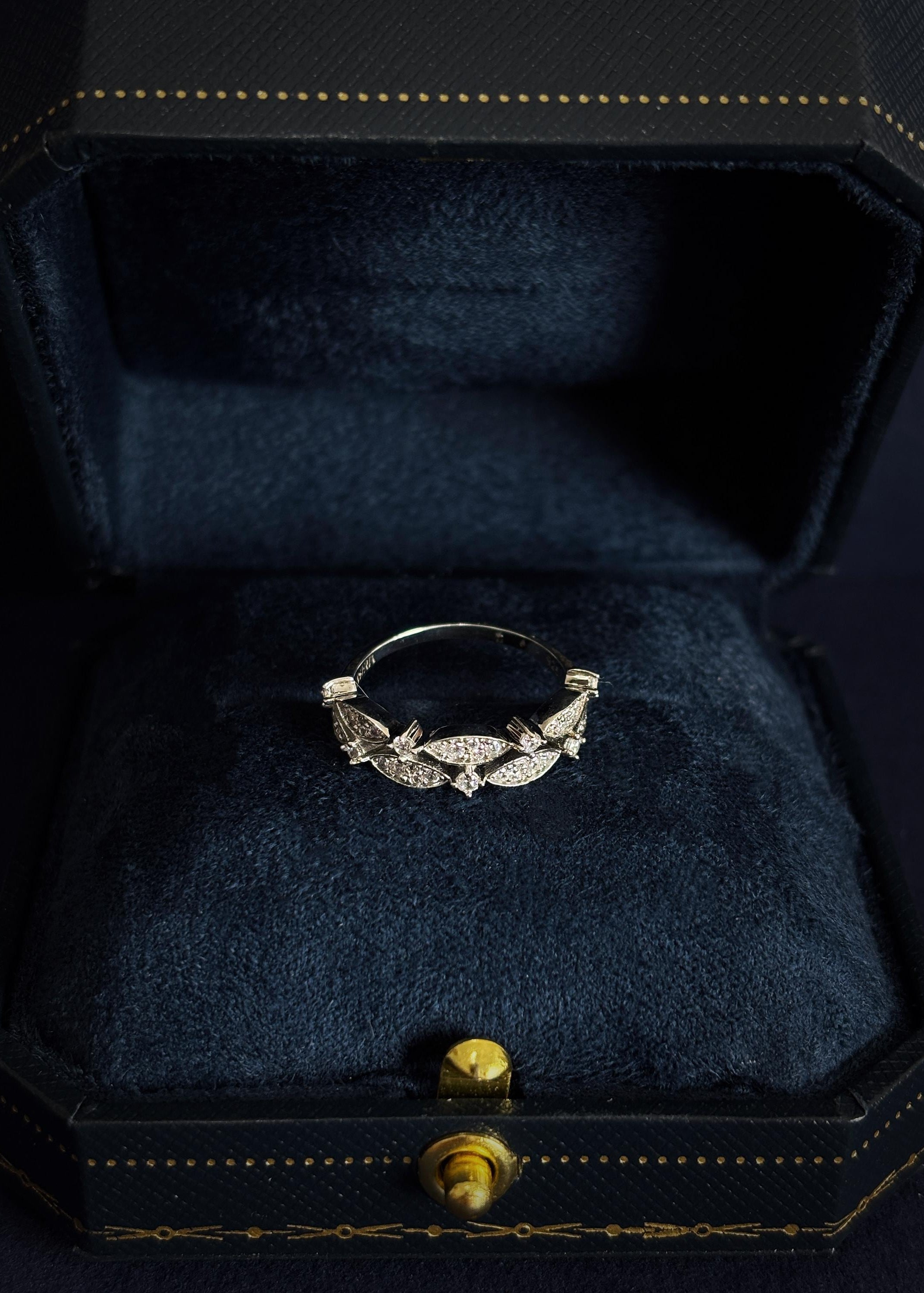 Gold-Plated Sterling Silver Leaf Ring