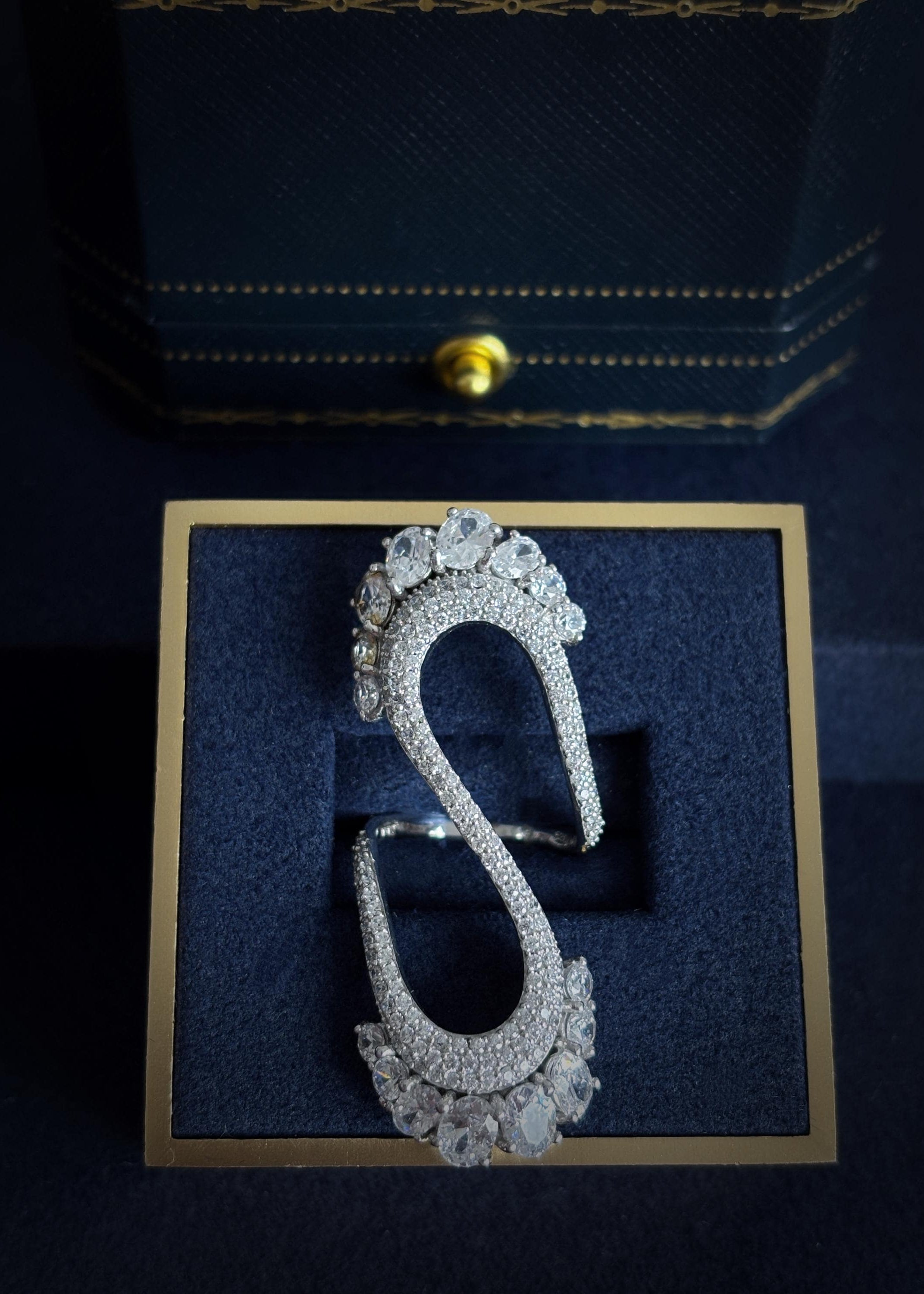 Sculpted Infinity Statement Ring