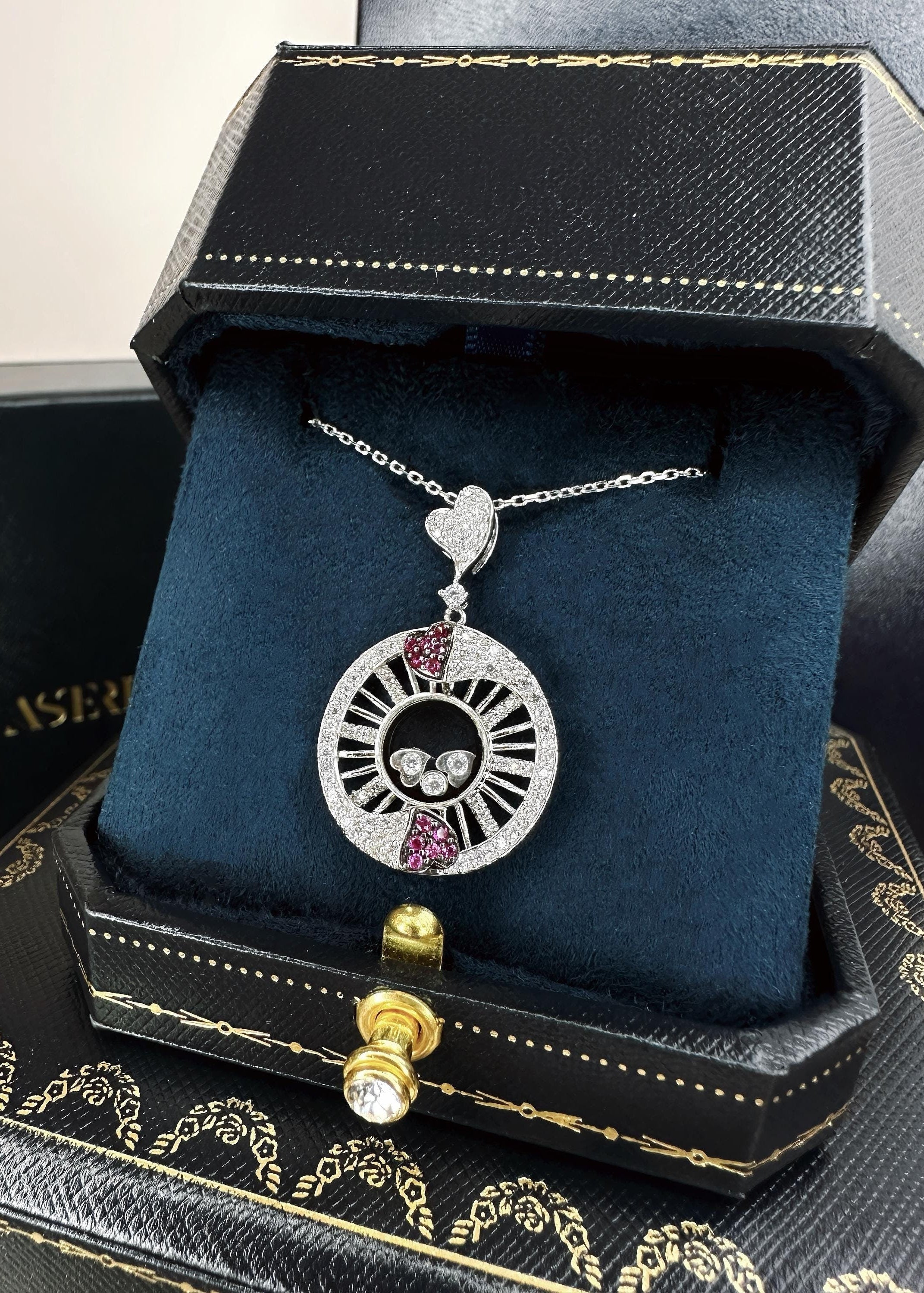 Floating Heart Pendant Necklace