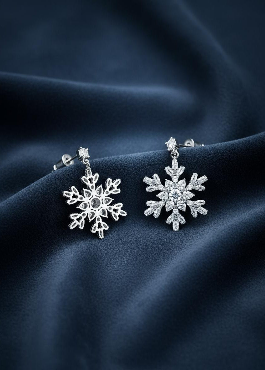 Snowflake Drop Earrings