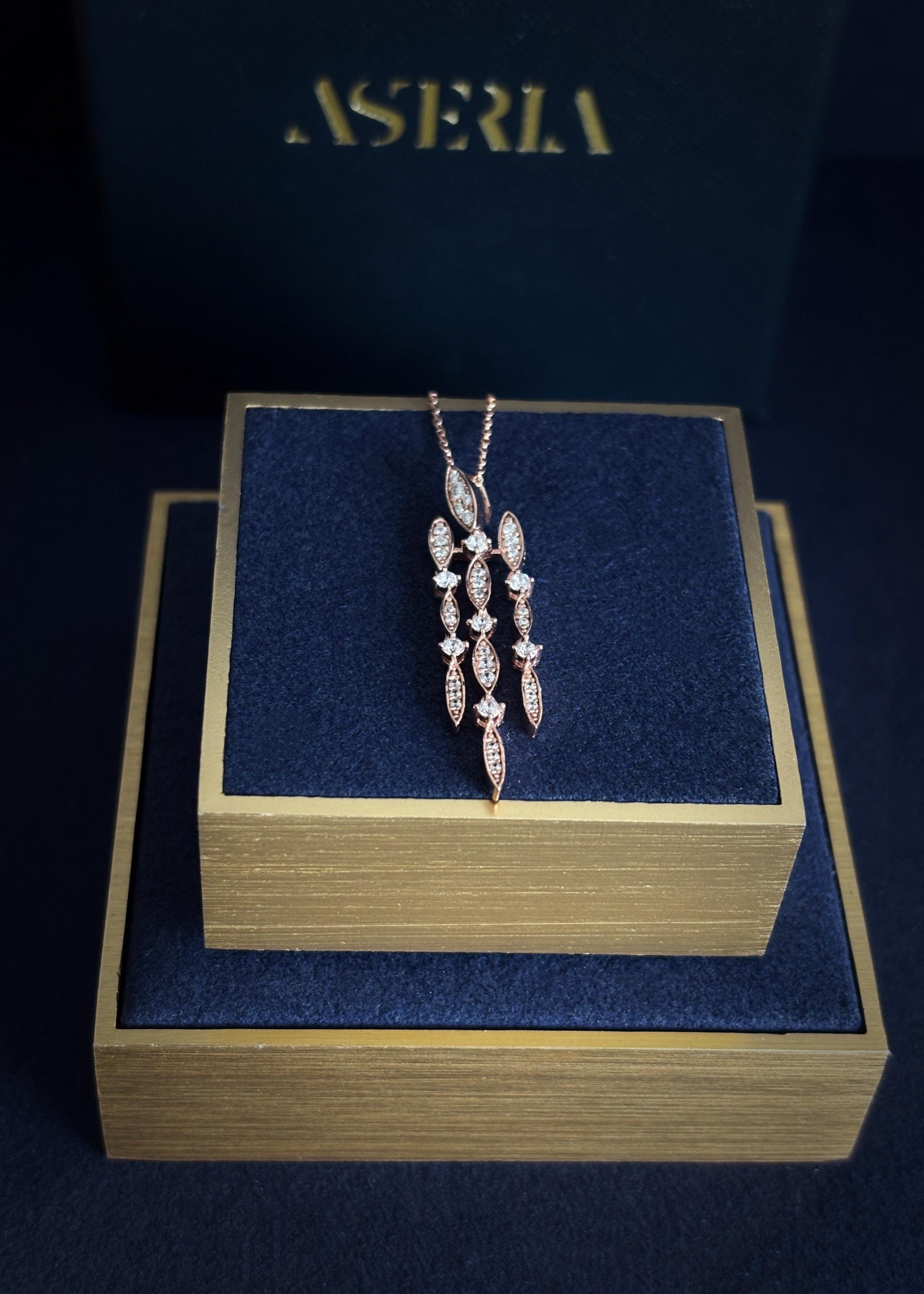 Rose Gold Tassel Necklace