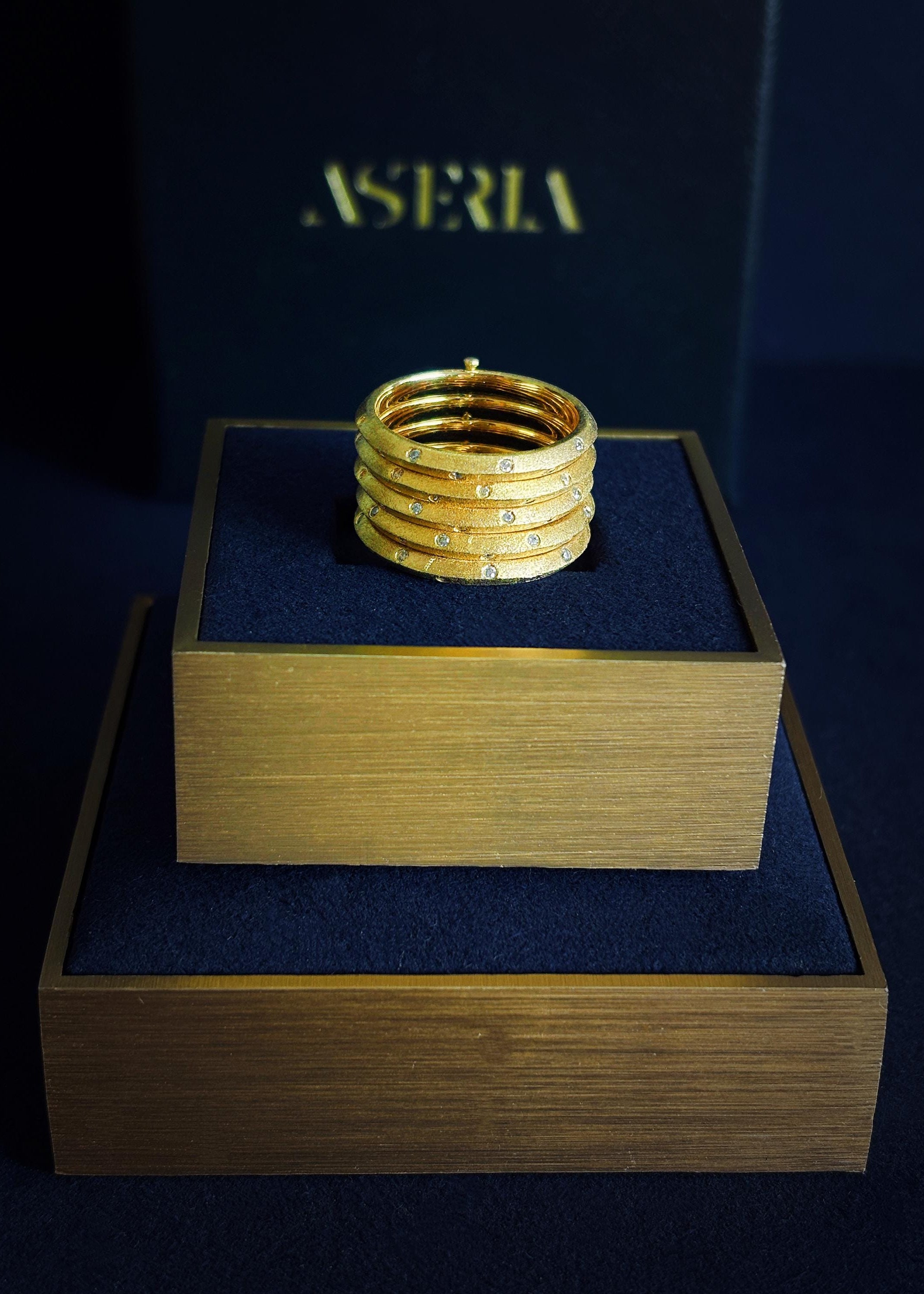 Stacked Band Statement Ring