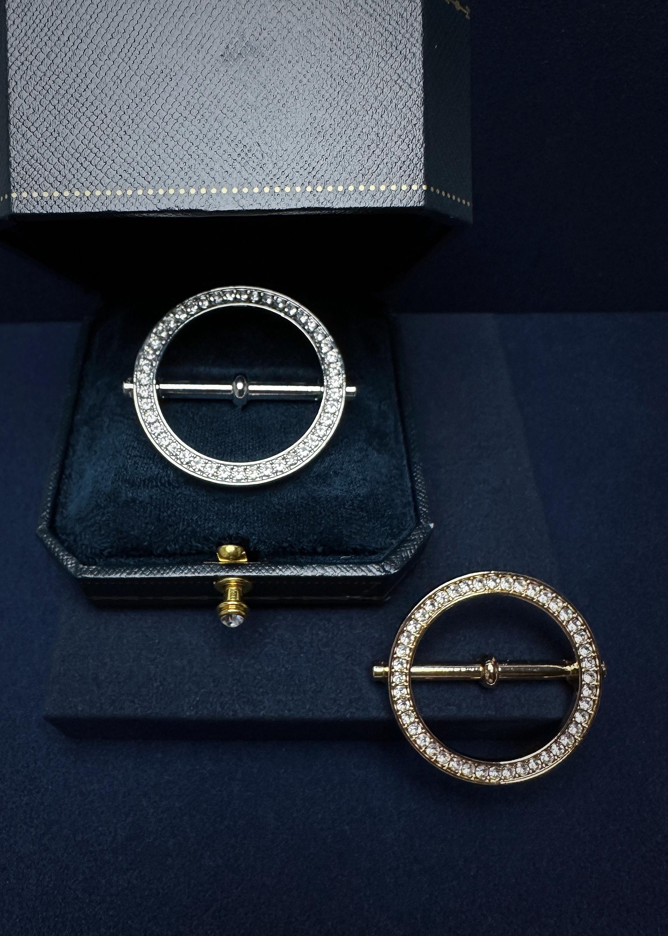 Circular Pave Scarf Ring