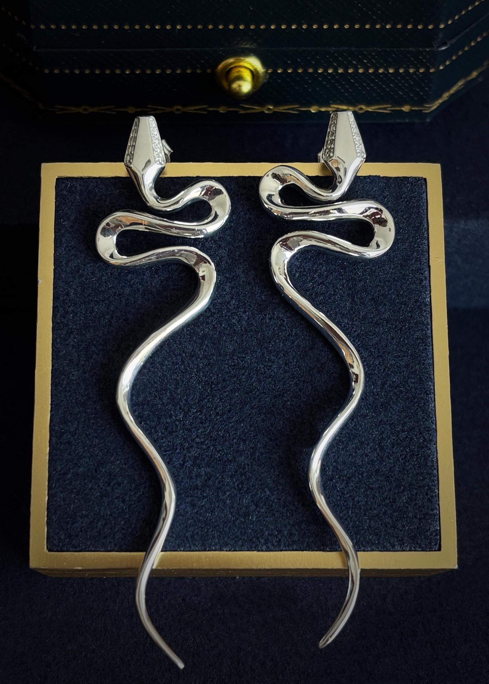 Serpent Drop Earrings