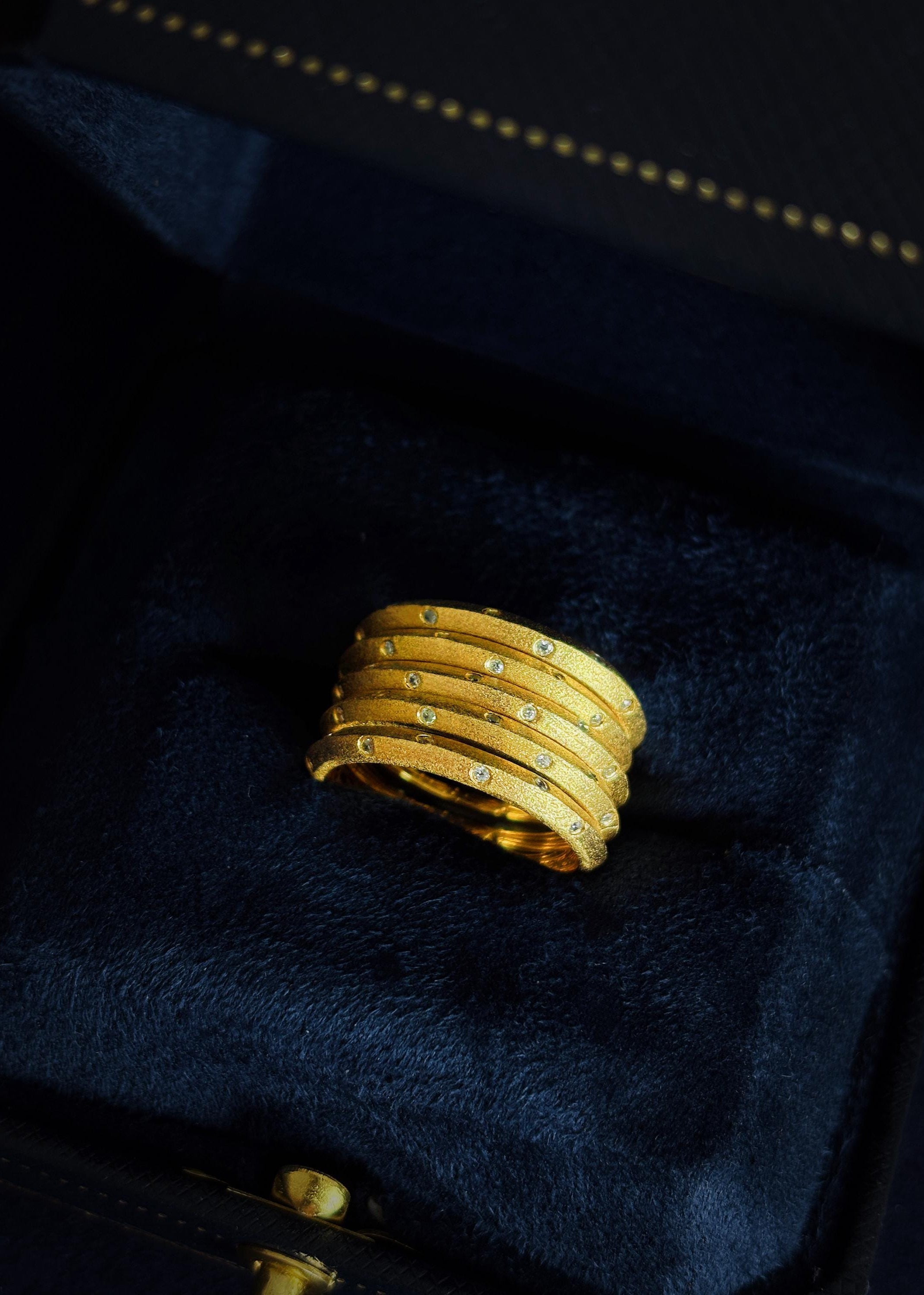 Stacked Band Statement Ring