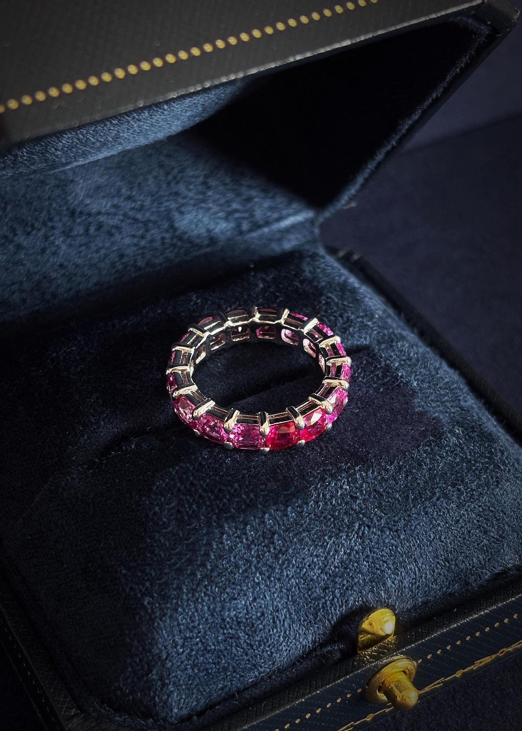 Pink Gradient Eternity Ring