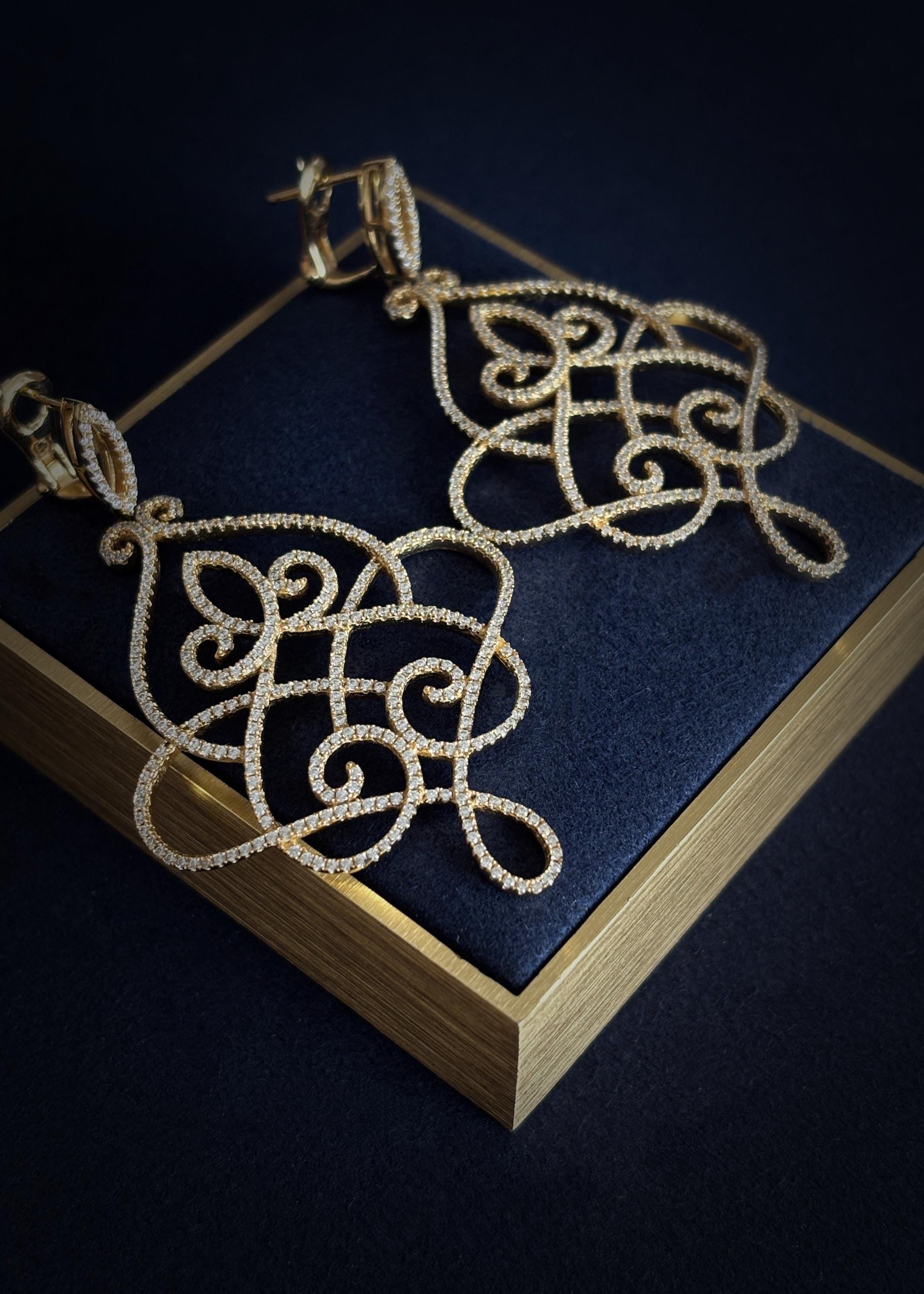 Filigree Lace Drop Earrings