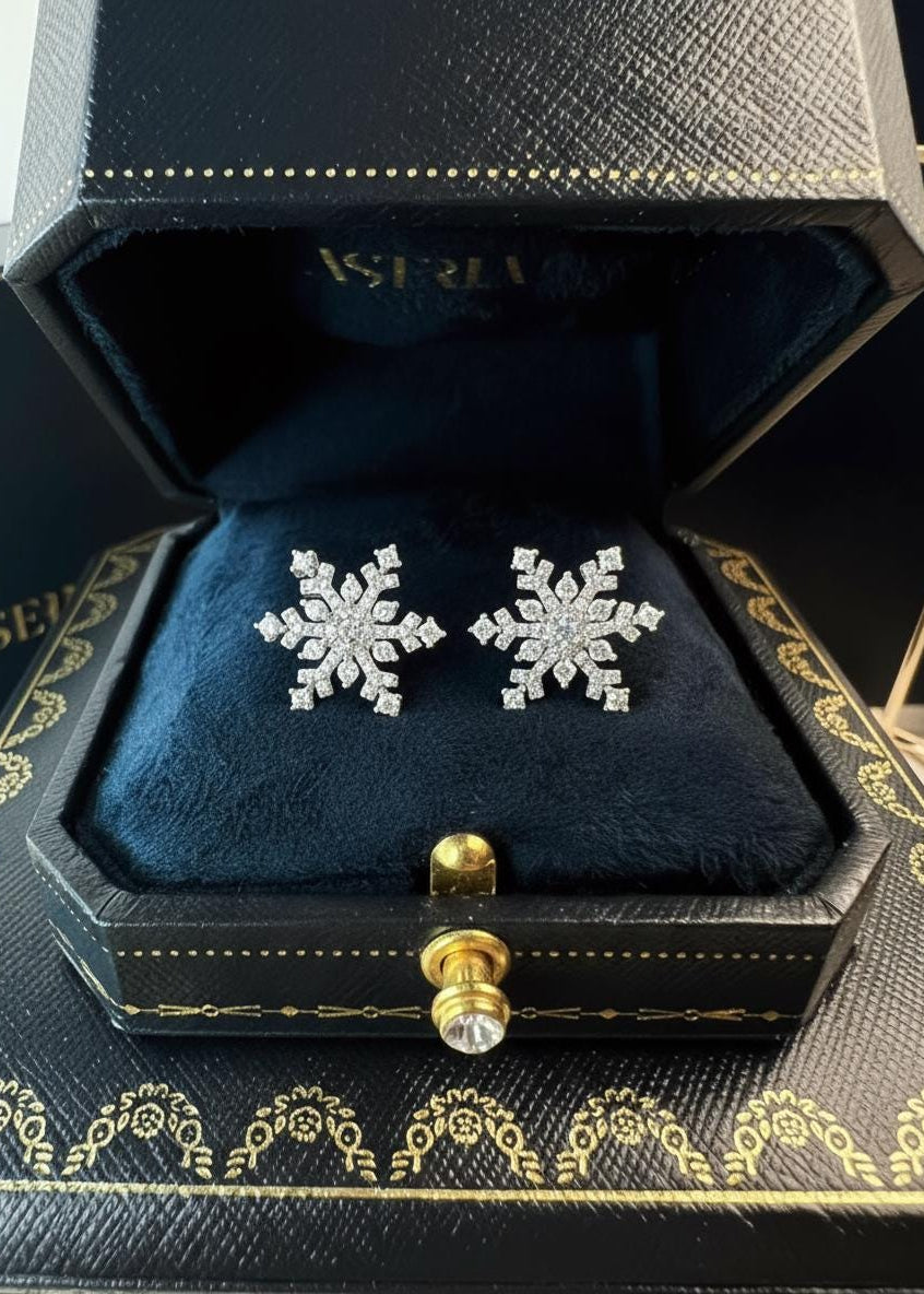 Snowflake Stud Earrings