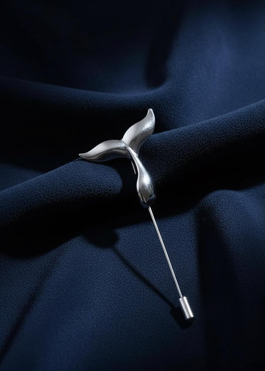 Silent Tide Whale Brooch