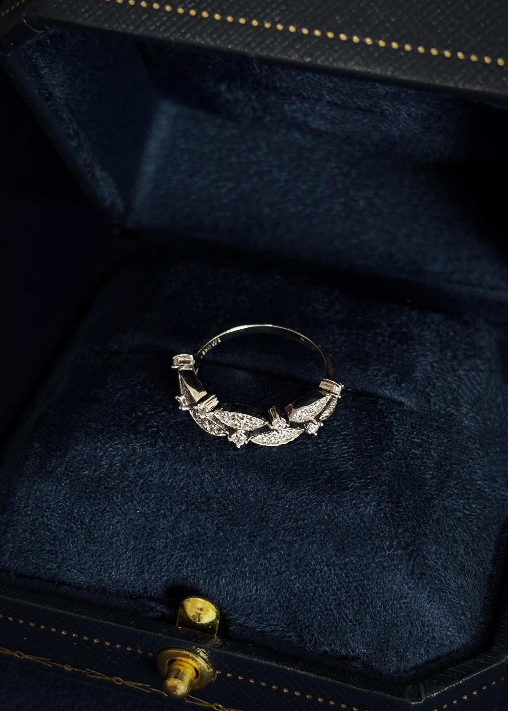 Gold-Plated Sterling Silver Leaf Ring