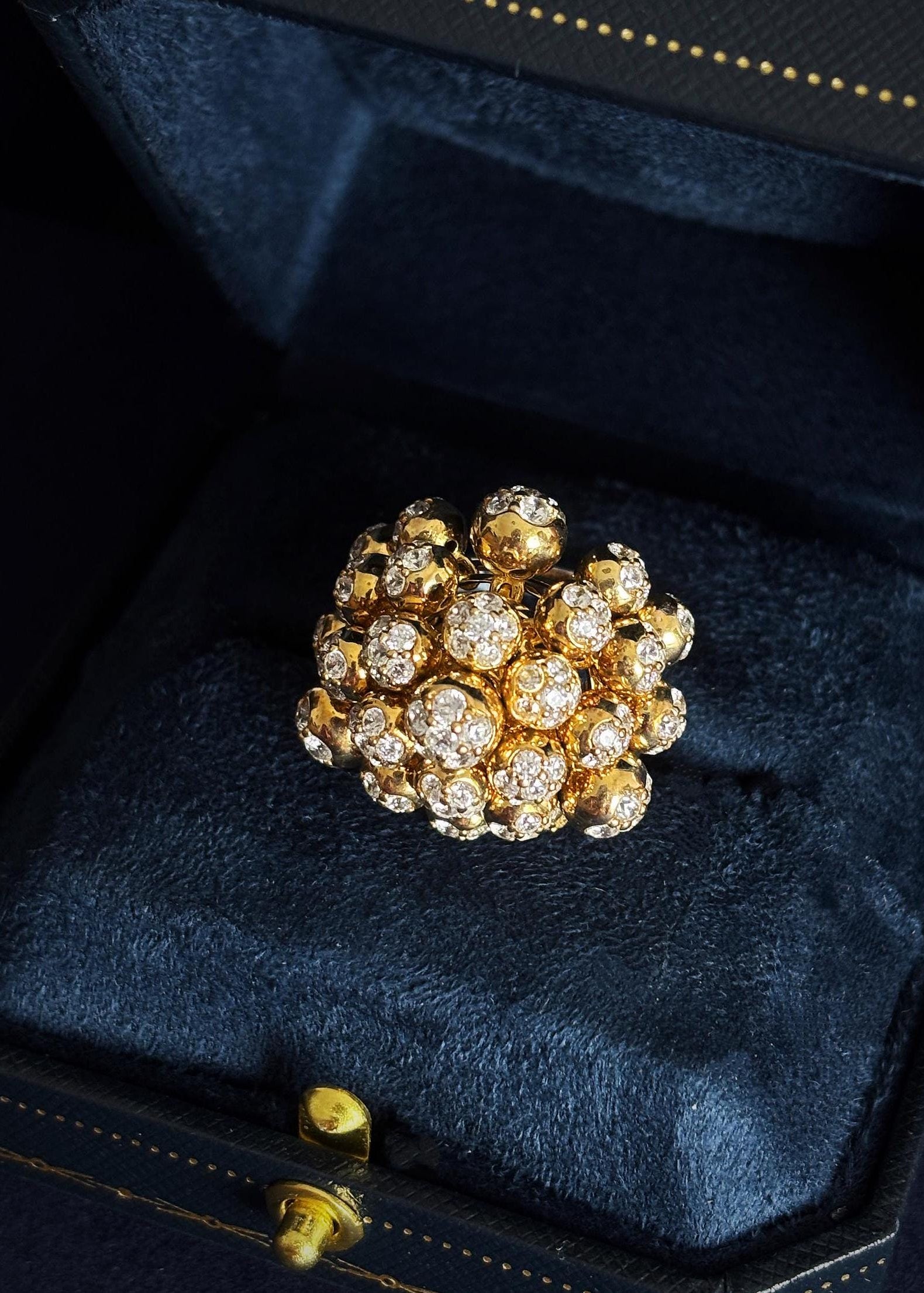 Crystal Bloom Statement Ring