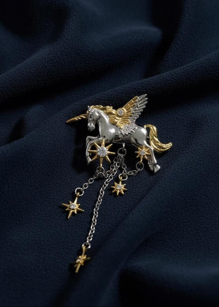 Unicorn Starfall Brooch
