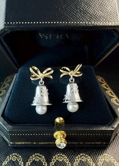 Snowflake Bell Studs