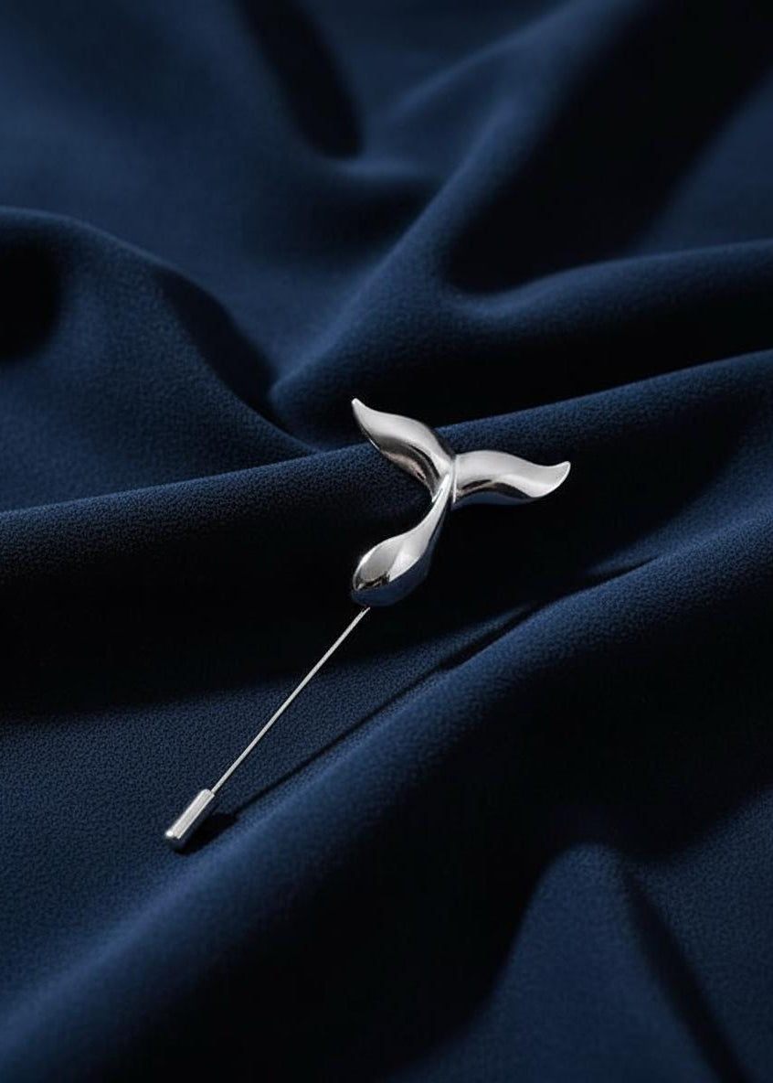 Silent Tide Whale Brooch