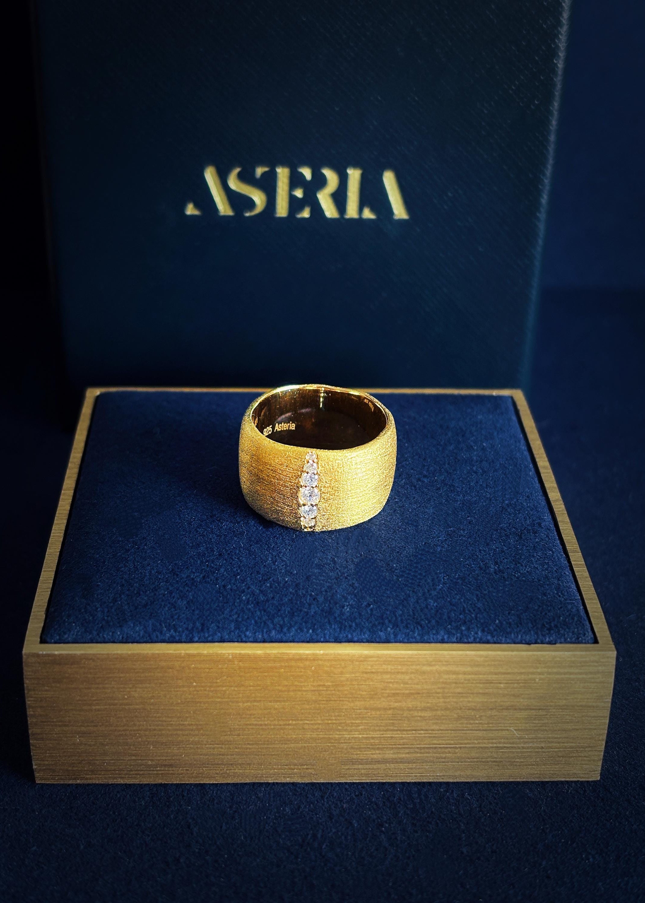 Brushed Gold Statement Band