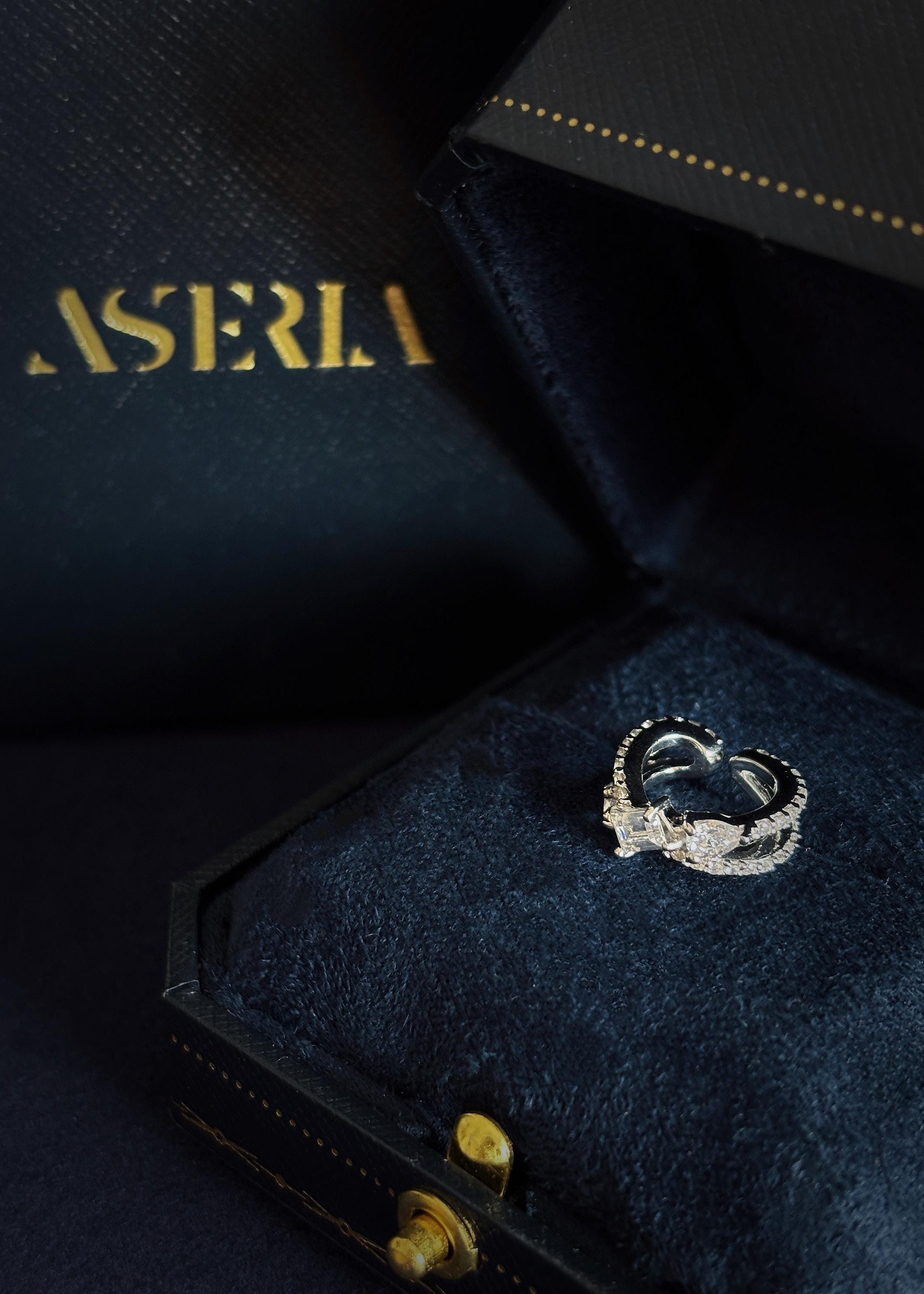 Sterling Silver Crystal Ear Cuff