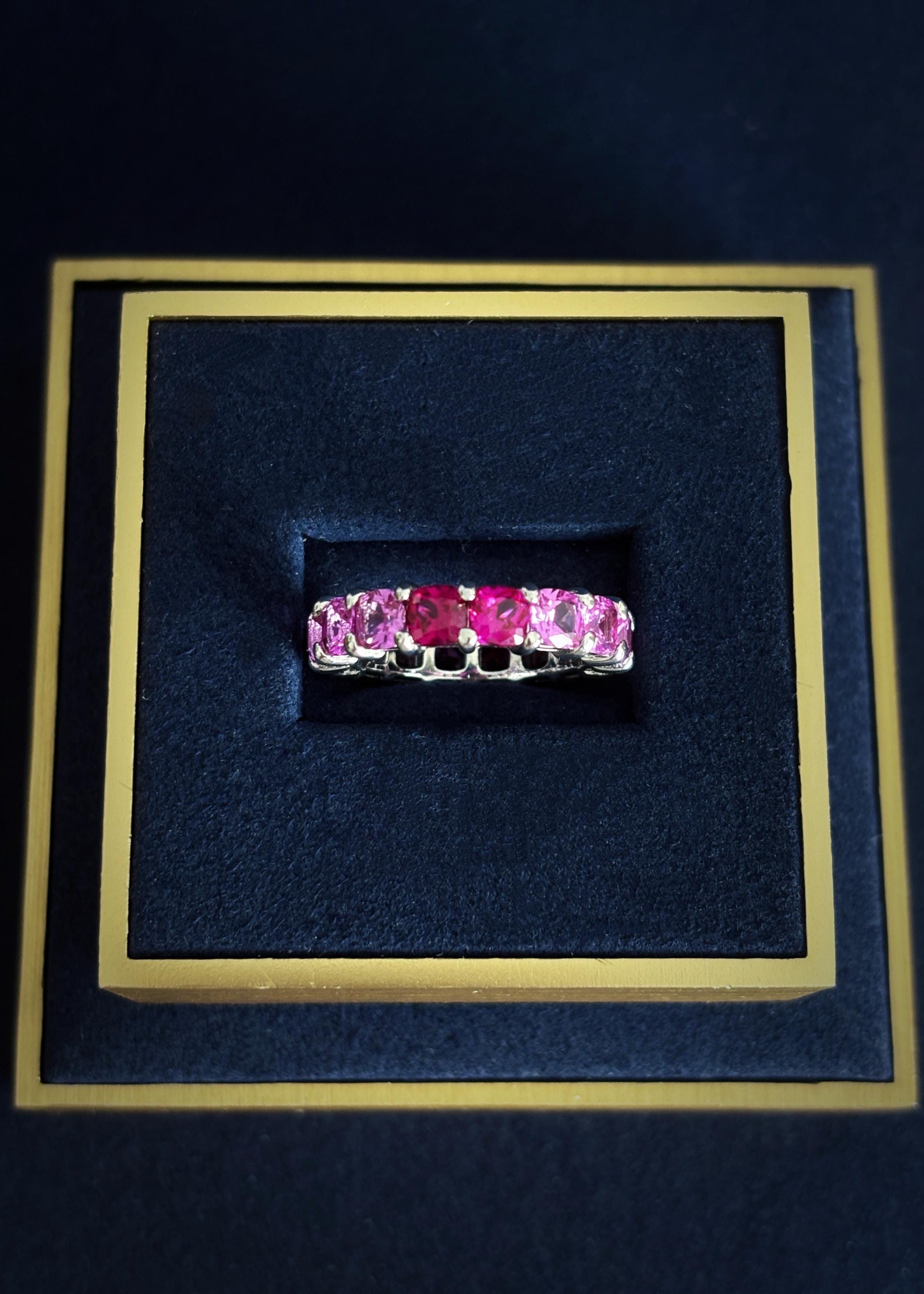 Pink Gradient Eternity Ring