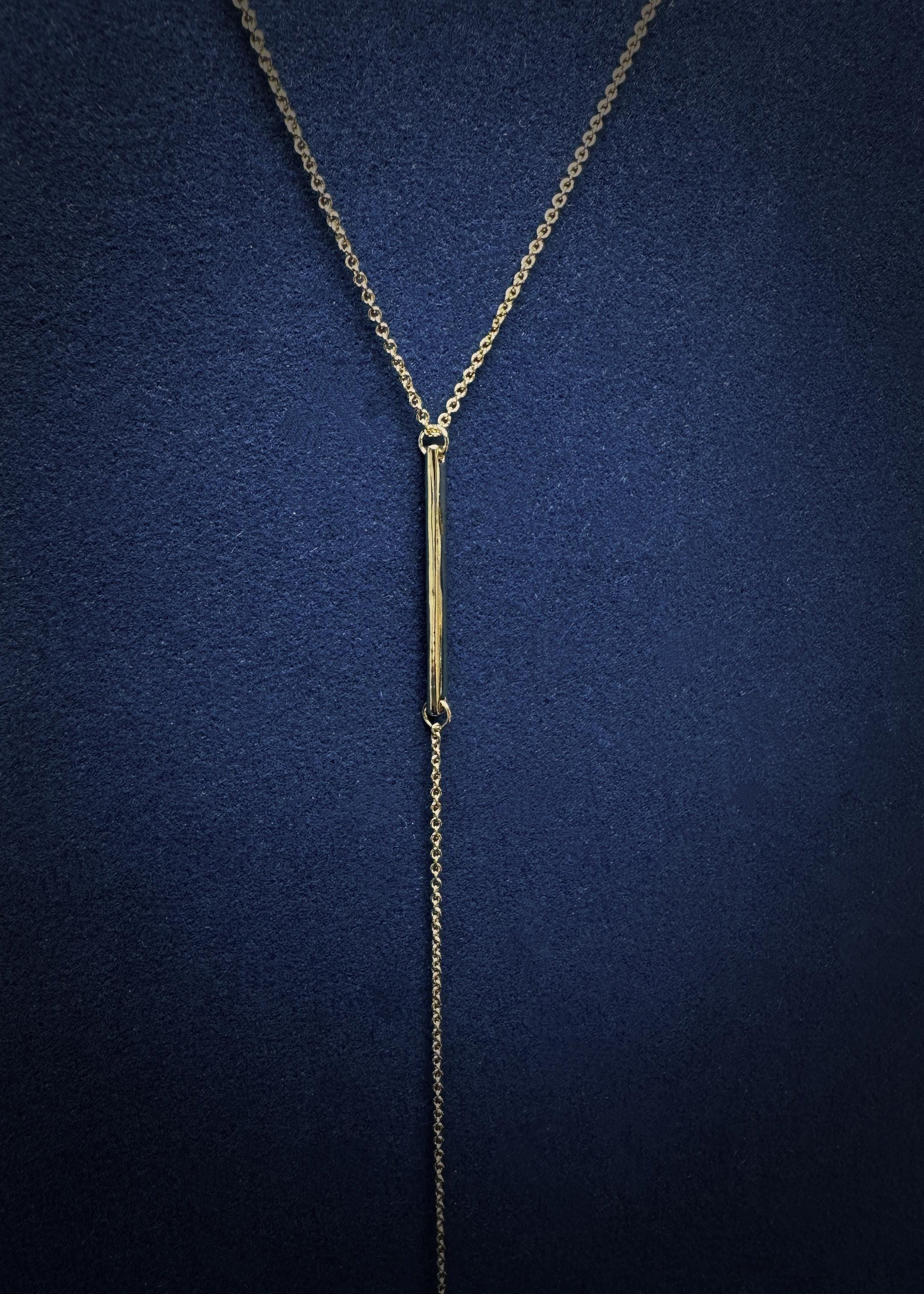 Minimal Y Lariat Necklace