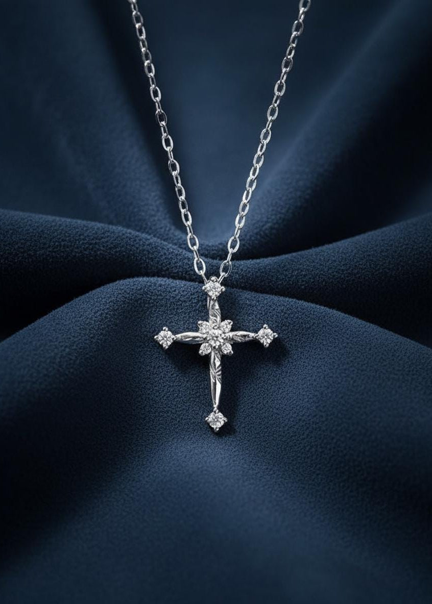 Dainty Cross Pendant Necklace