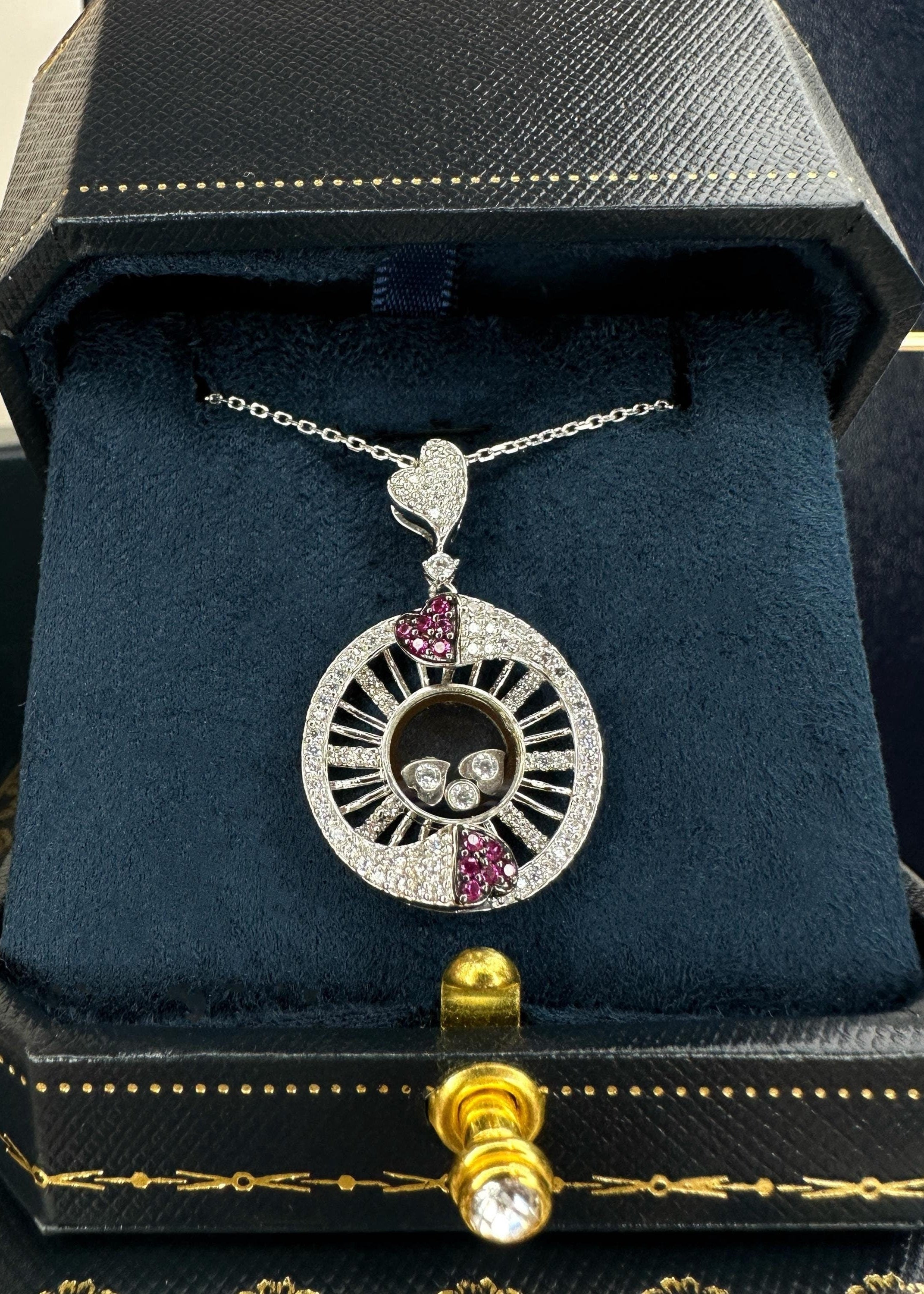 Floating Heart Pendant Necklace