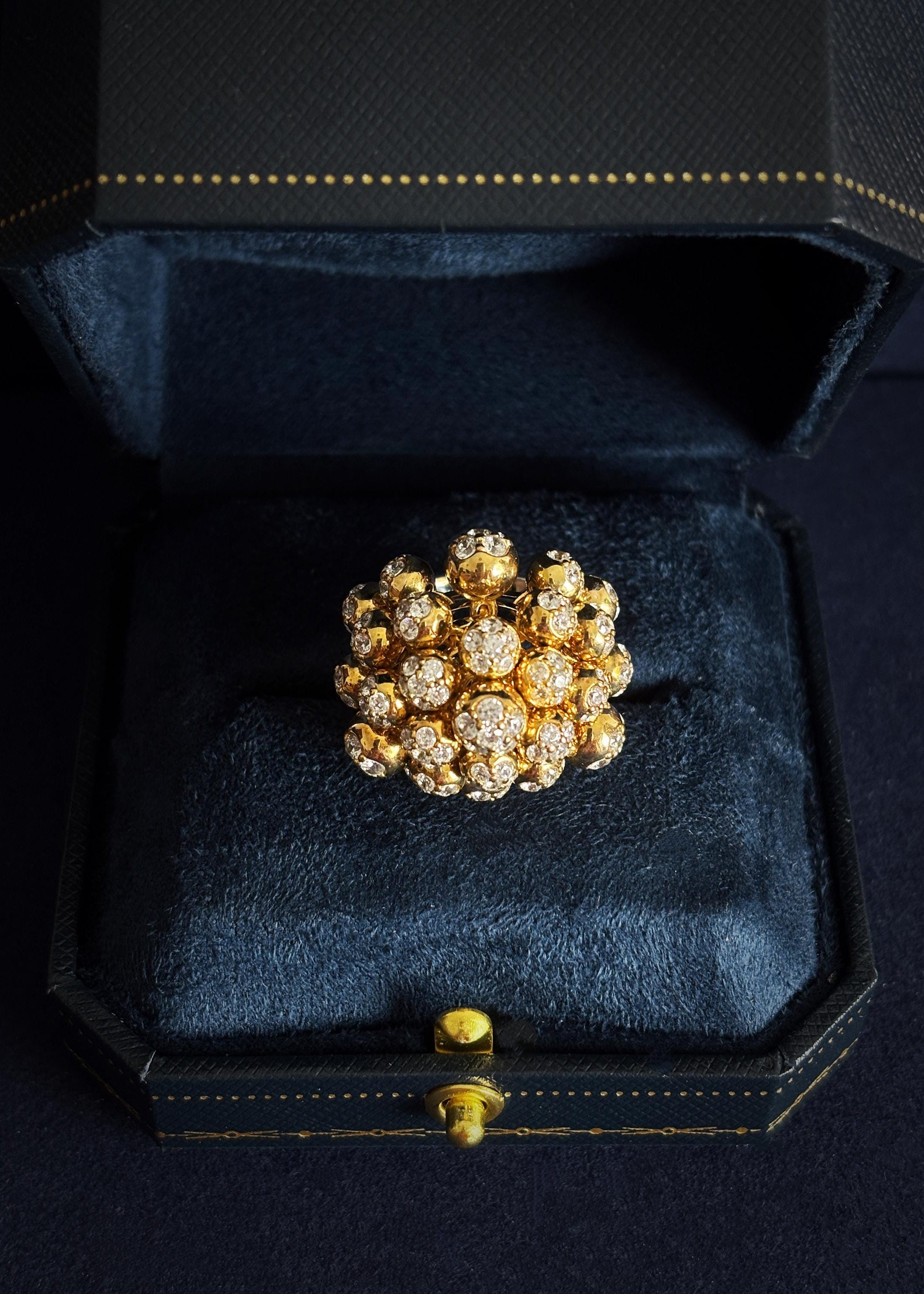 Crystal Bloom Statement Ring