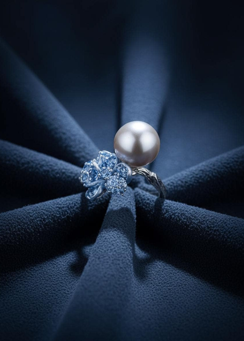 Oyster Grey Pearl Ring