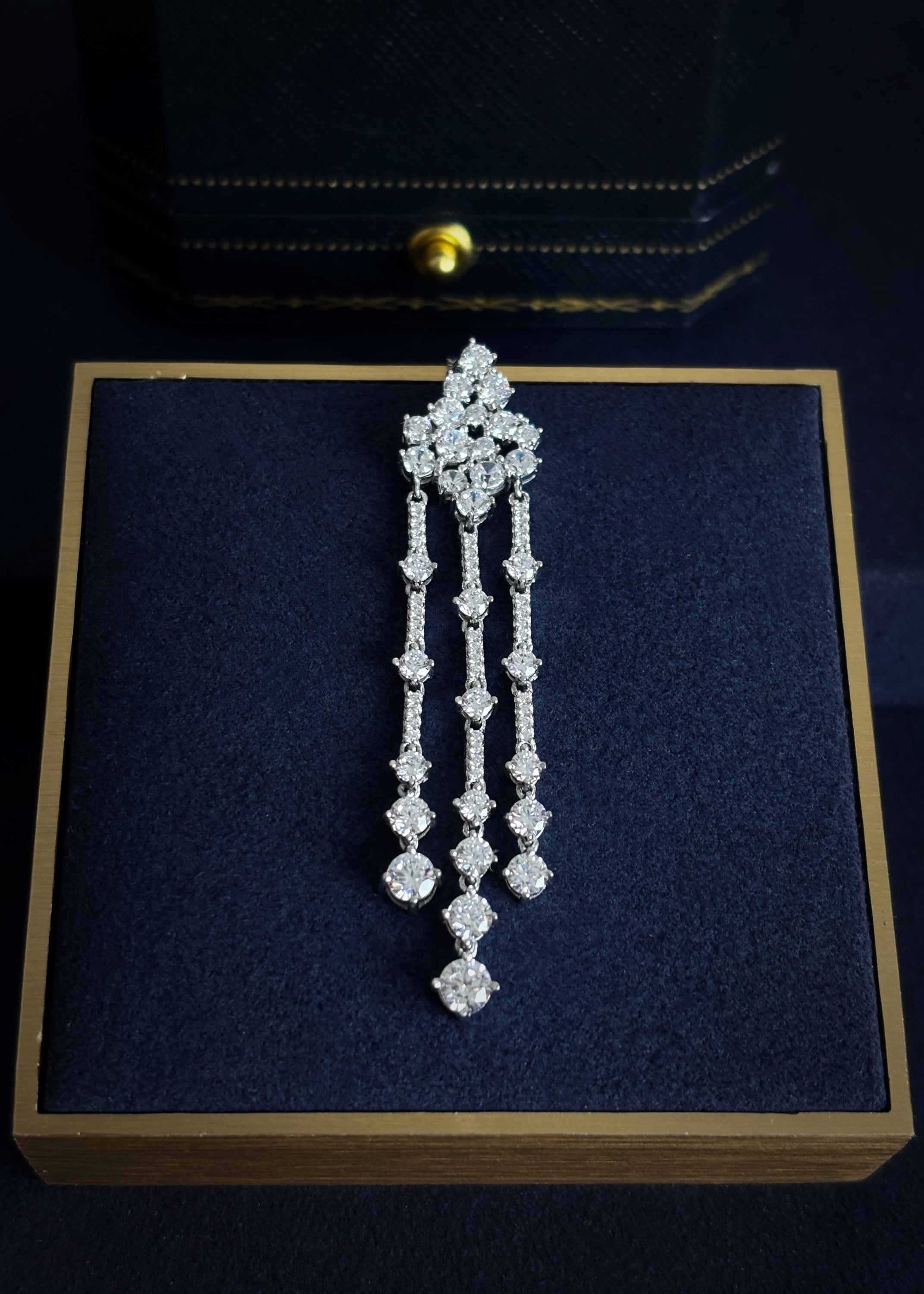 Cascading Drop Pendant Necklace