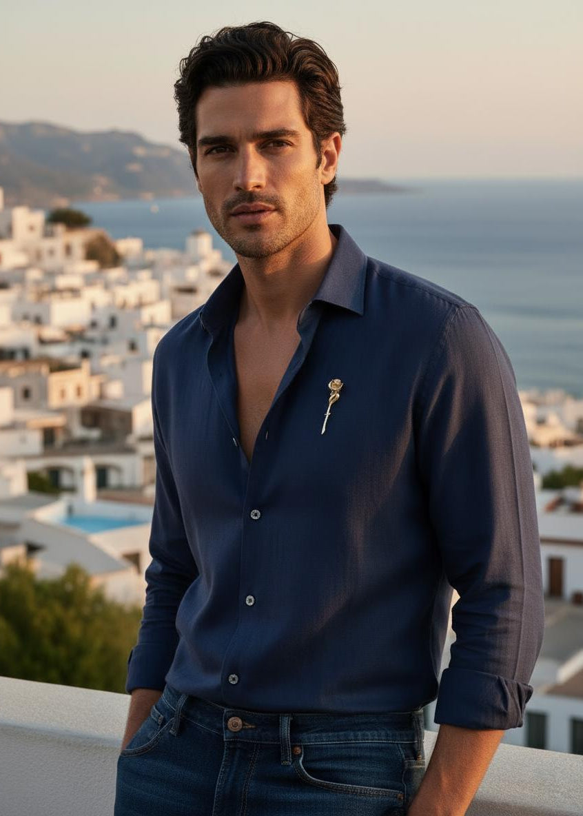 Sculpted Rose Brooch