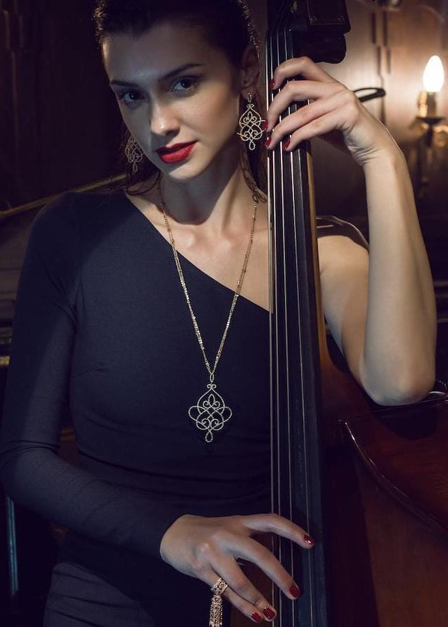 Filigree Lace Drop Earrings