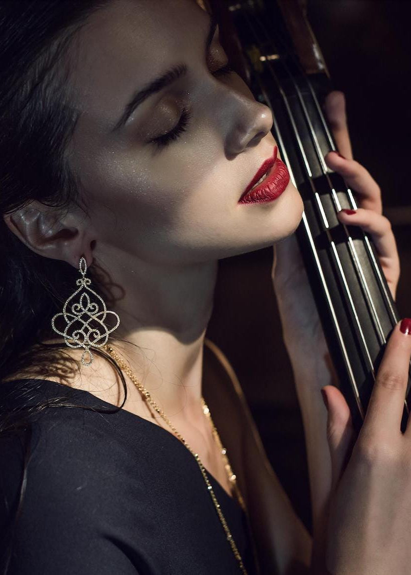 Filigree Lace Drop Earrings