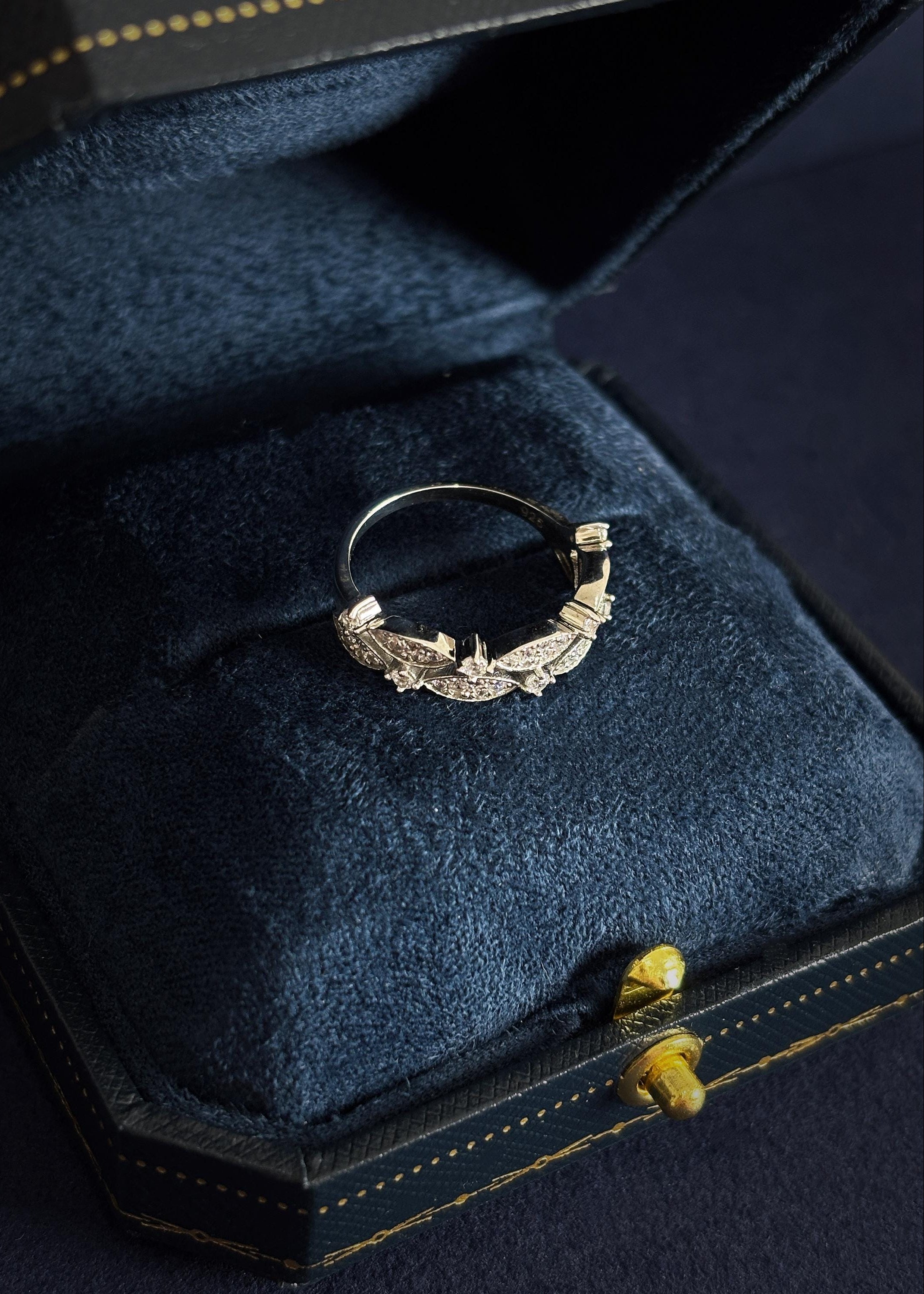Gold-Plated Sterling Silver Leaf Ring
