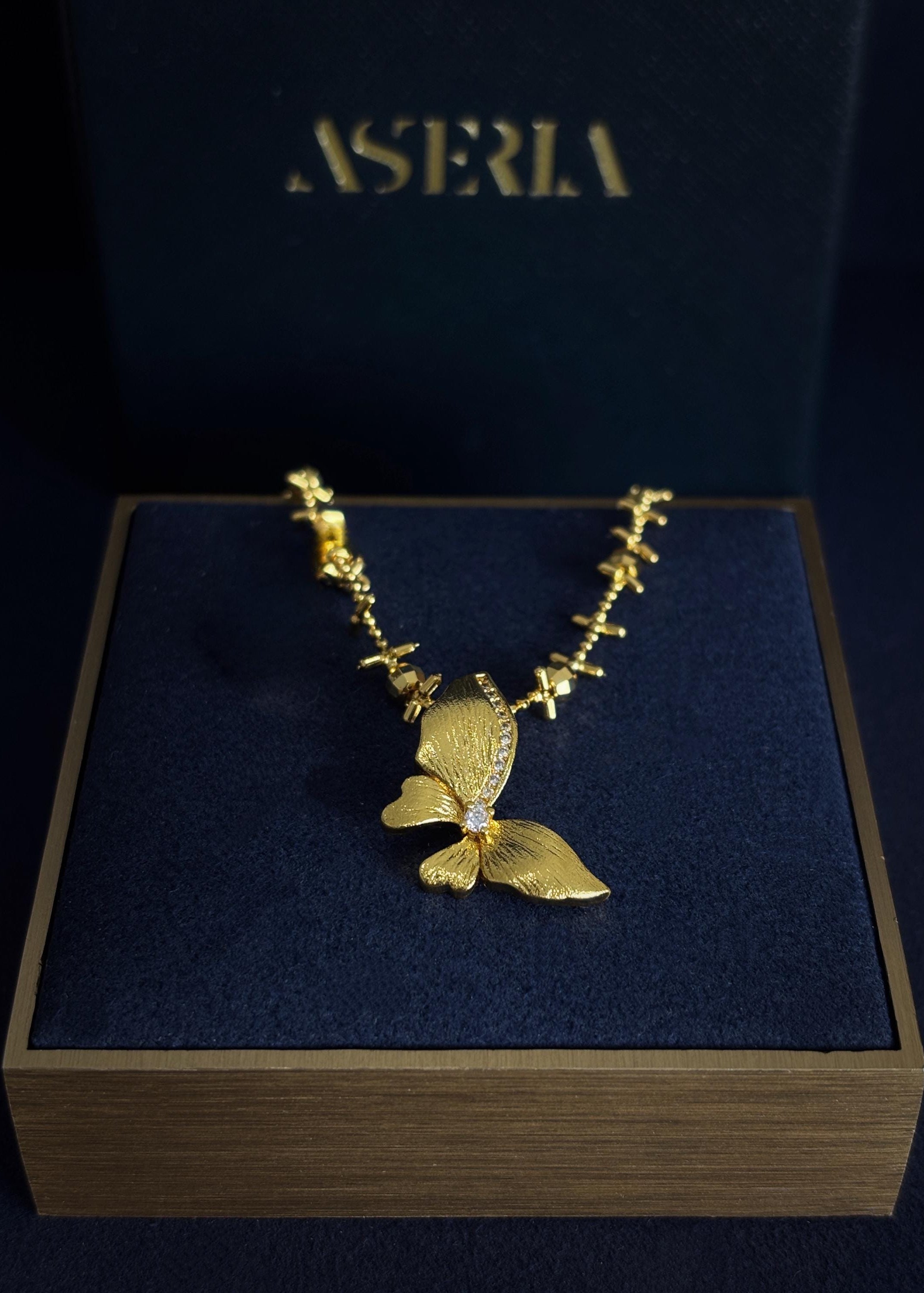 Butterfly Beaded Necklace
