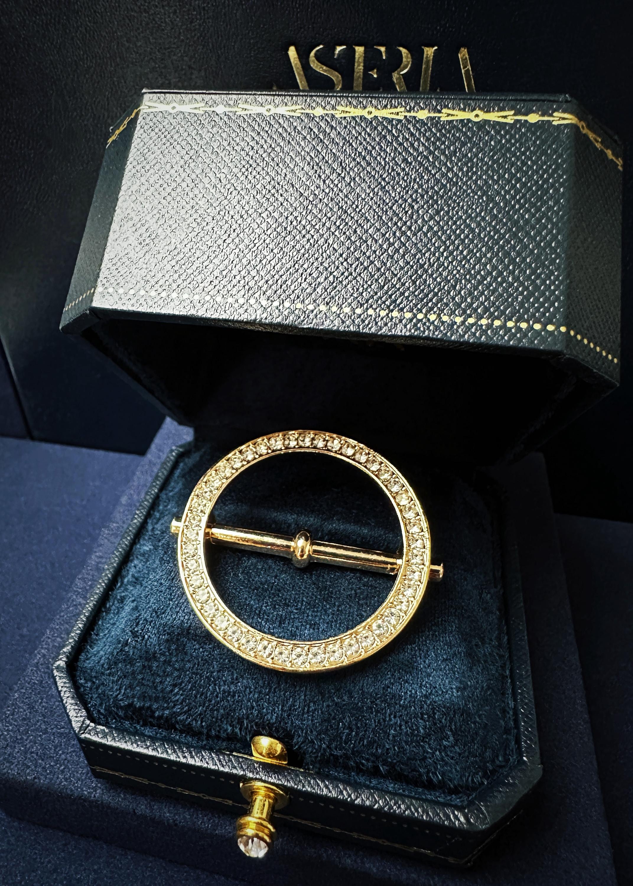 Circular Pave Scarf Ring