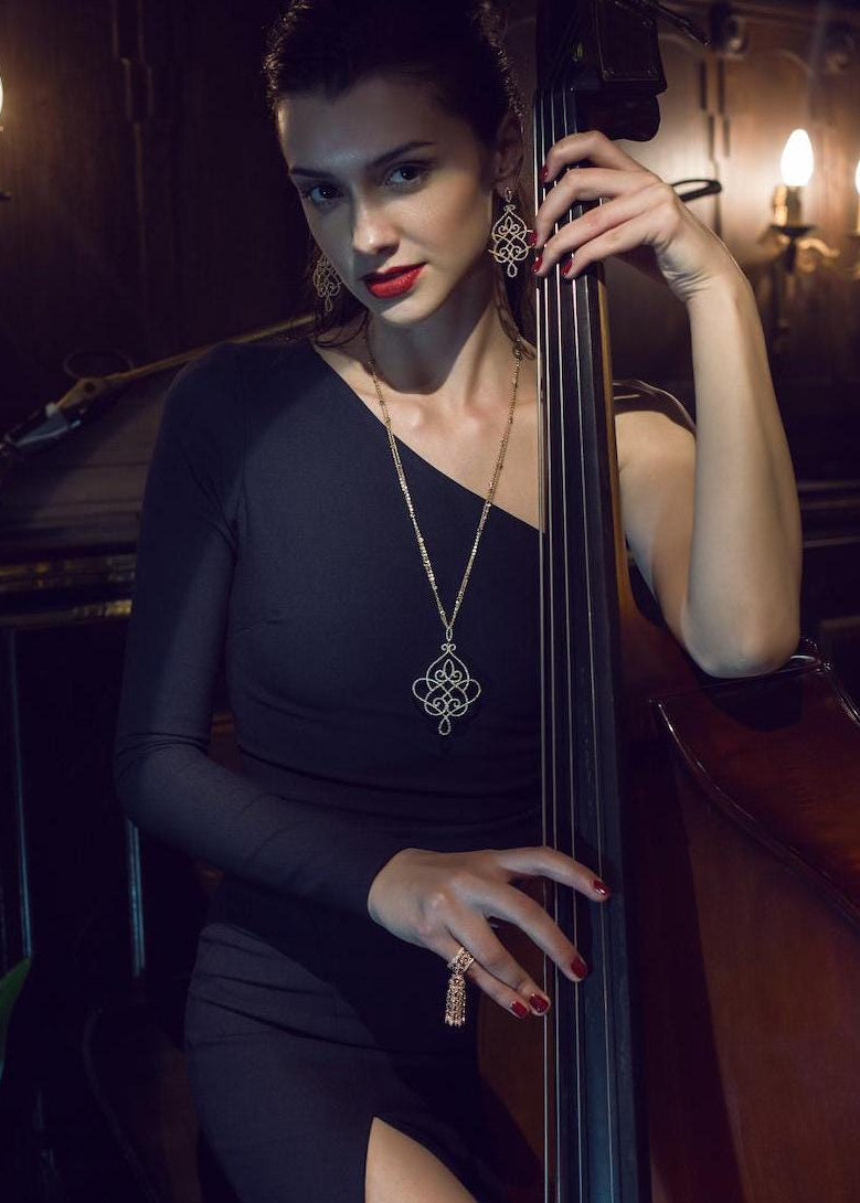 Filigree Statement Pendant Necklace