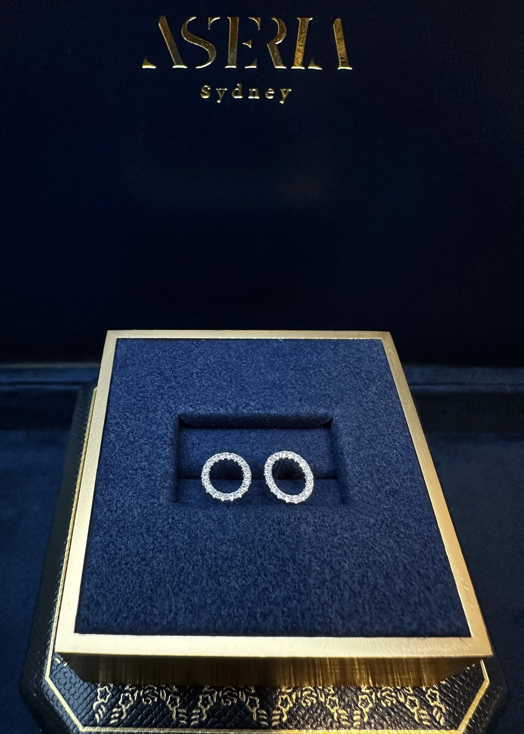 Oval CZ Stud Earrings