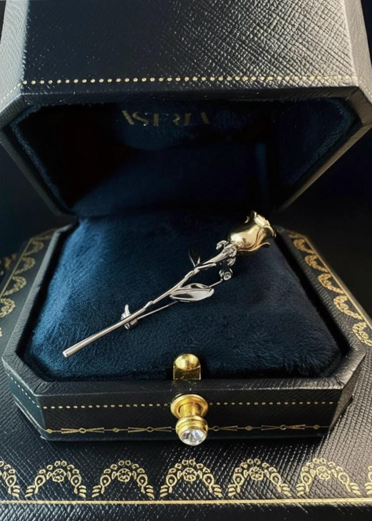 Rosebud Lapel Brooch