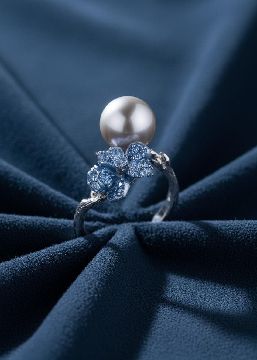Oyster Grey Pearl Ring