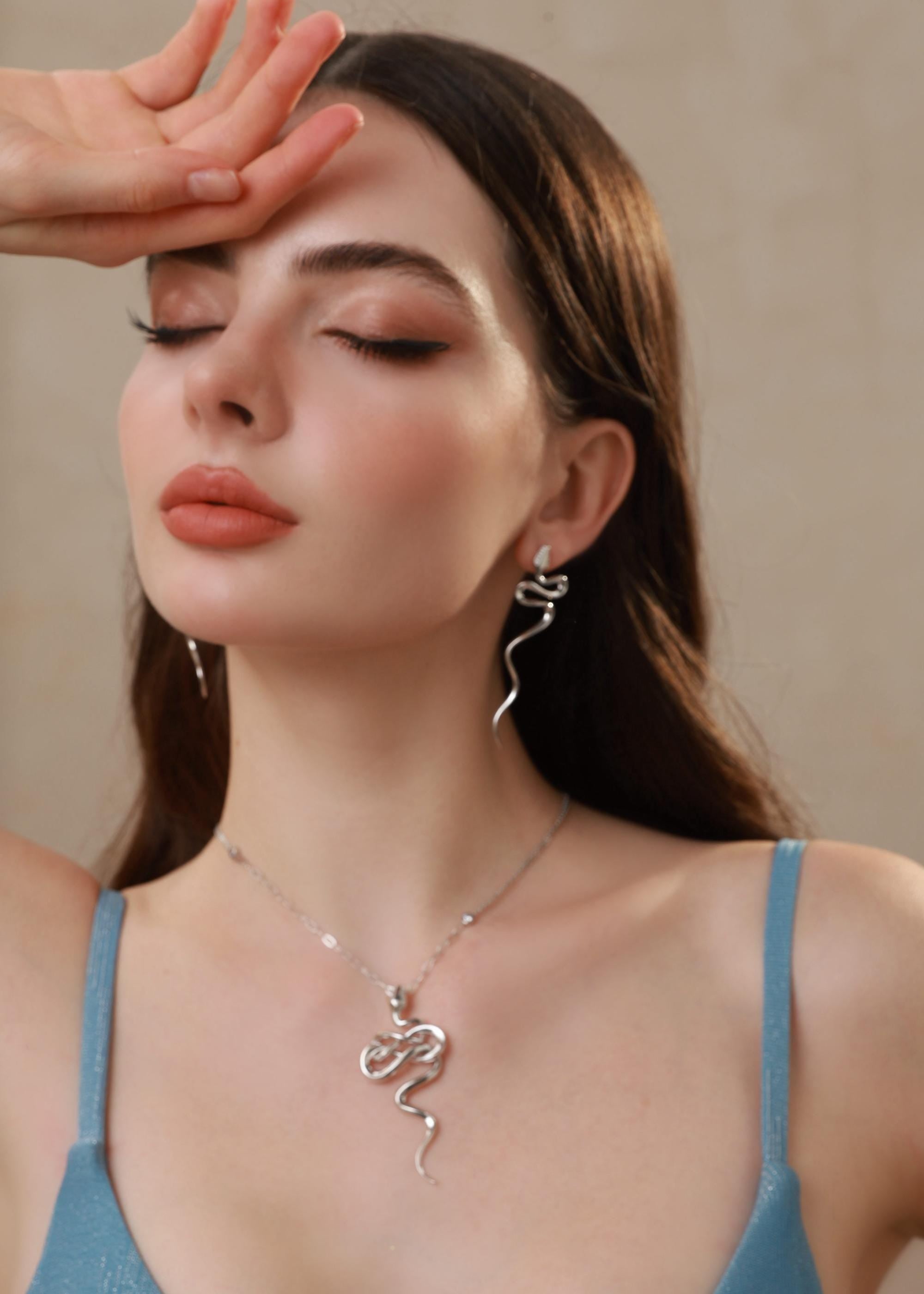 Serpent Drop Earrings