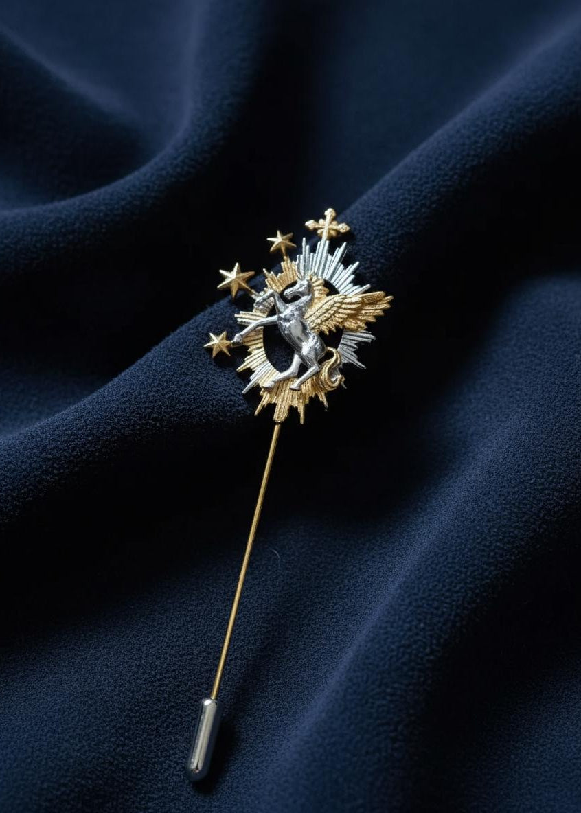 Unicorn Star Lapel Pin