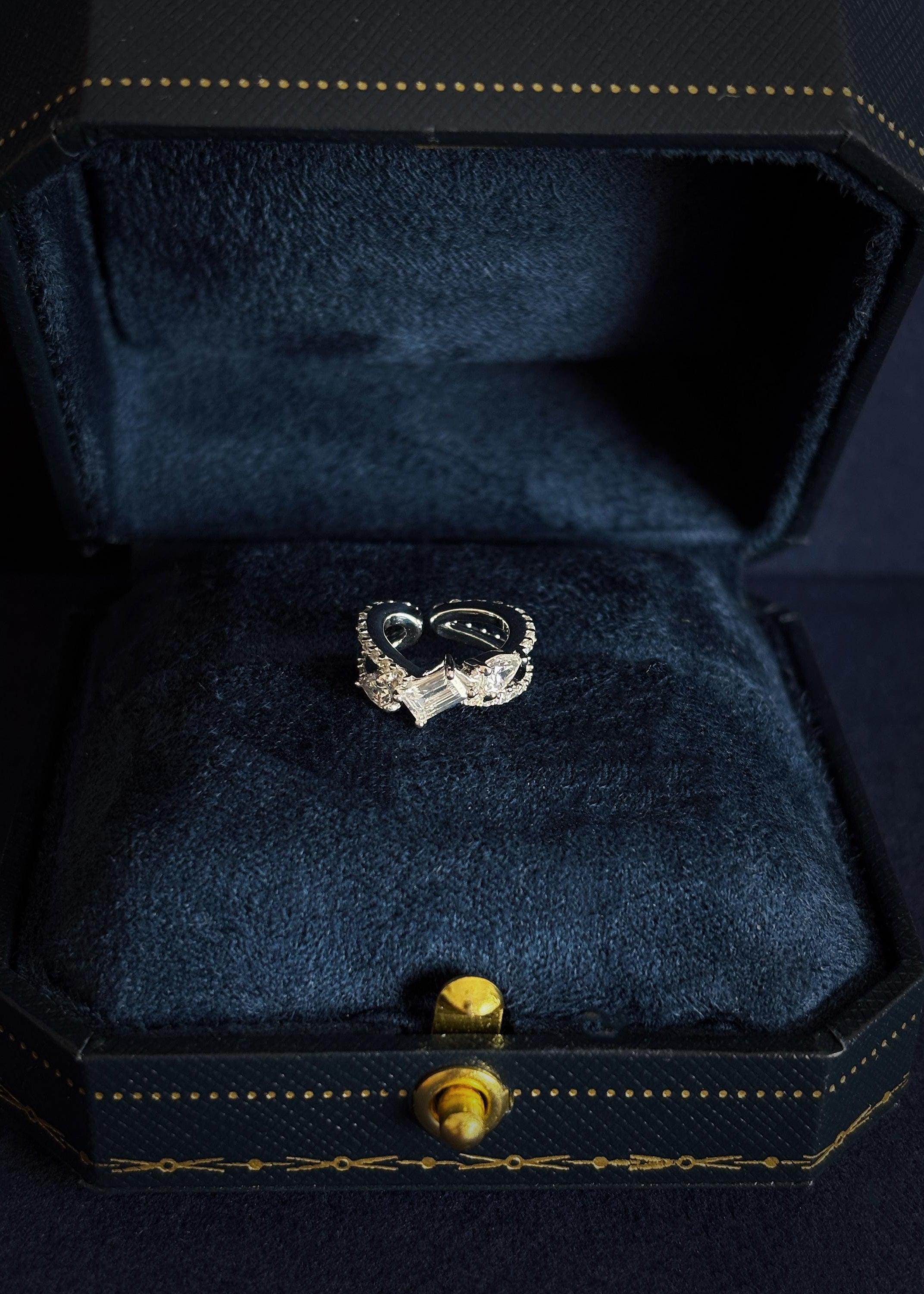 Sterling Silver Crystal Ear Cuff