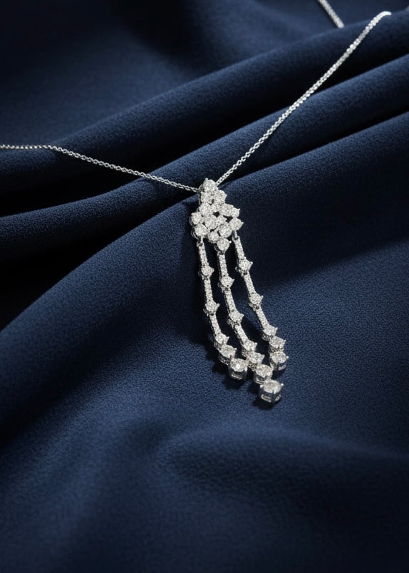 Cascading Drop Pendant Necklace