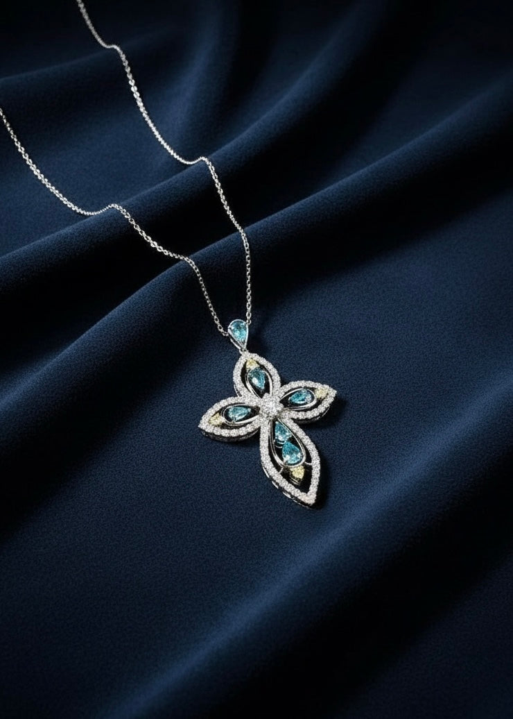 Ornate Cross Pendant Necklace