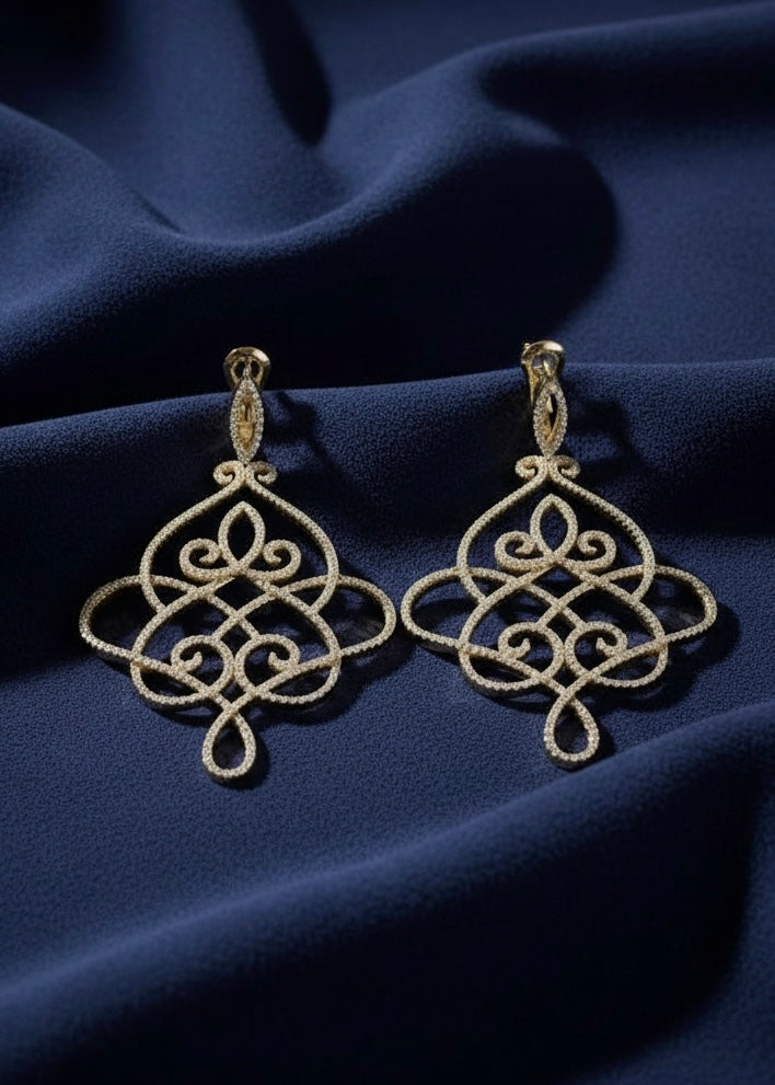 Filigree Lace Drop Earrings